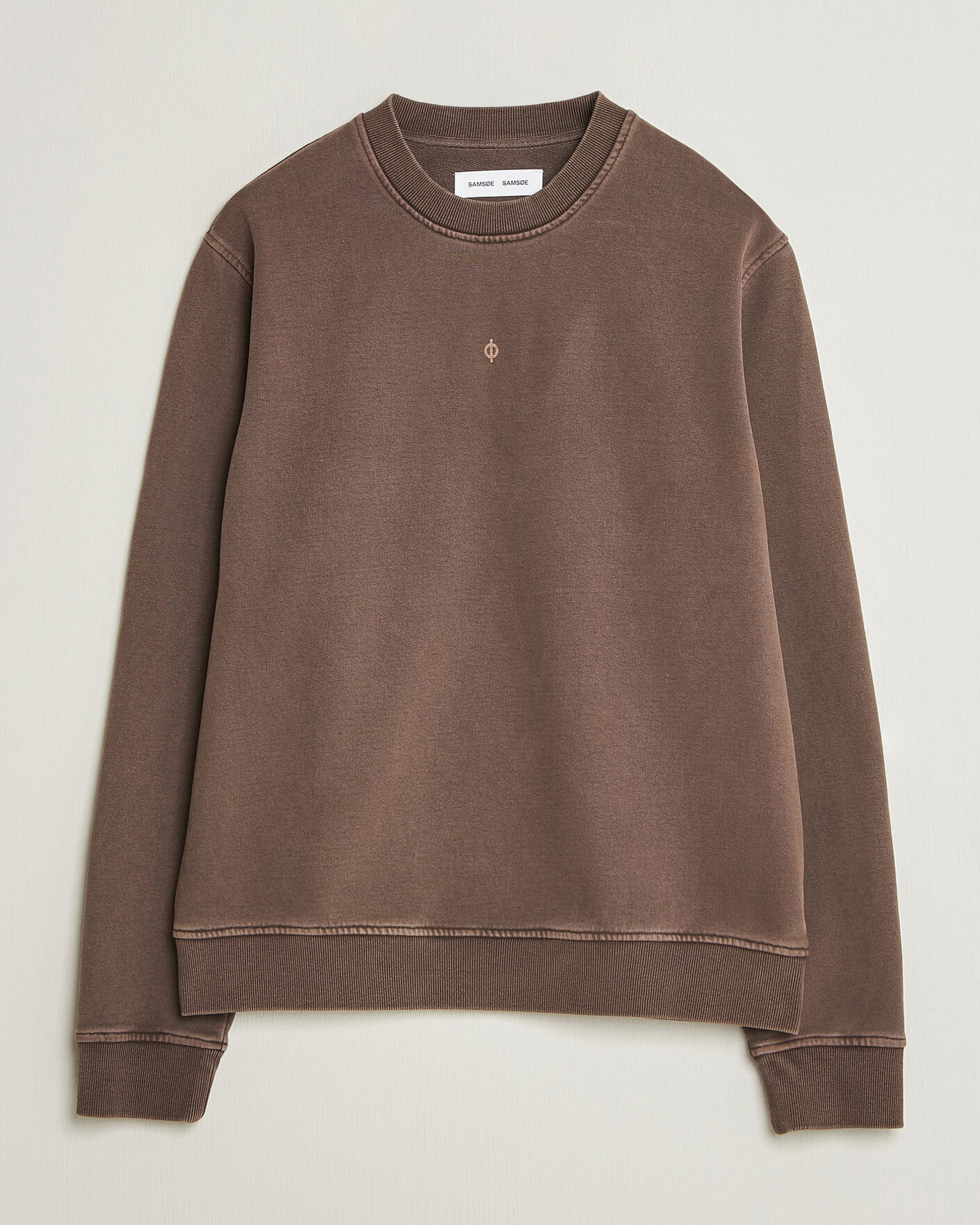 Men | Sweaters & Knitwear | Samsøe Samsøe | Ollie Washed Crew Neck Sweatshirt Delicioso