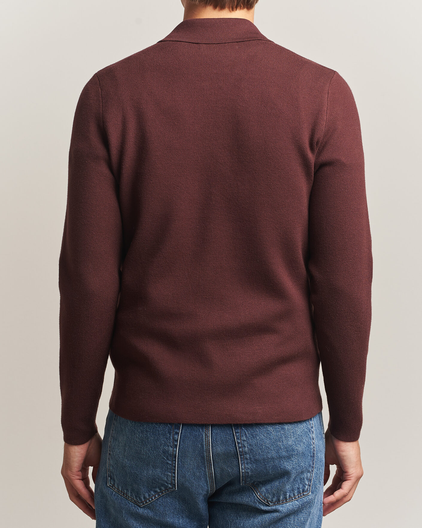 Men | Sweaters & Knitwear | Samsøe Samsøe | Guna Half Zip Bitter Chocolate