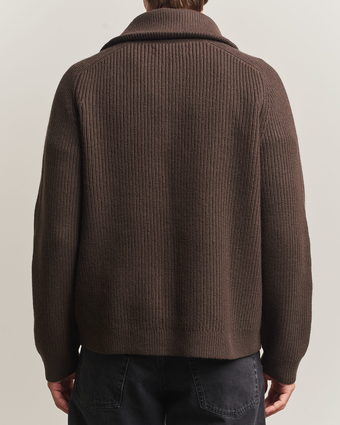 Men | Sweaters & Knitwear | Samsøe Samsøe | Rick Wool Heavy Knitted Half Zip Delicioso