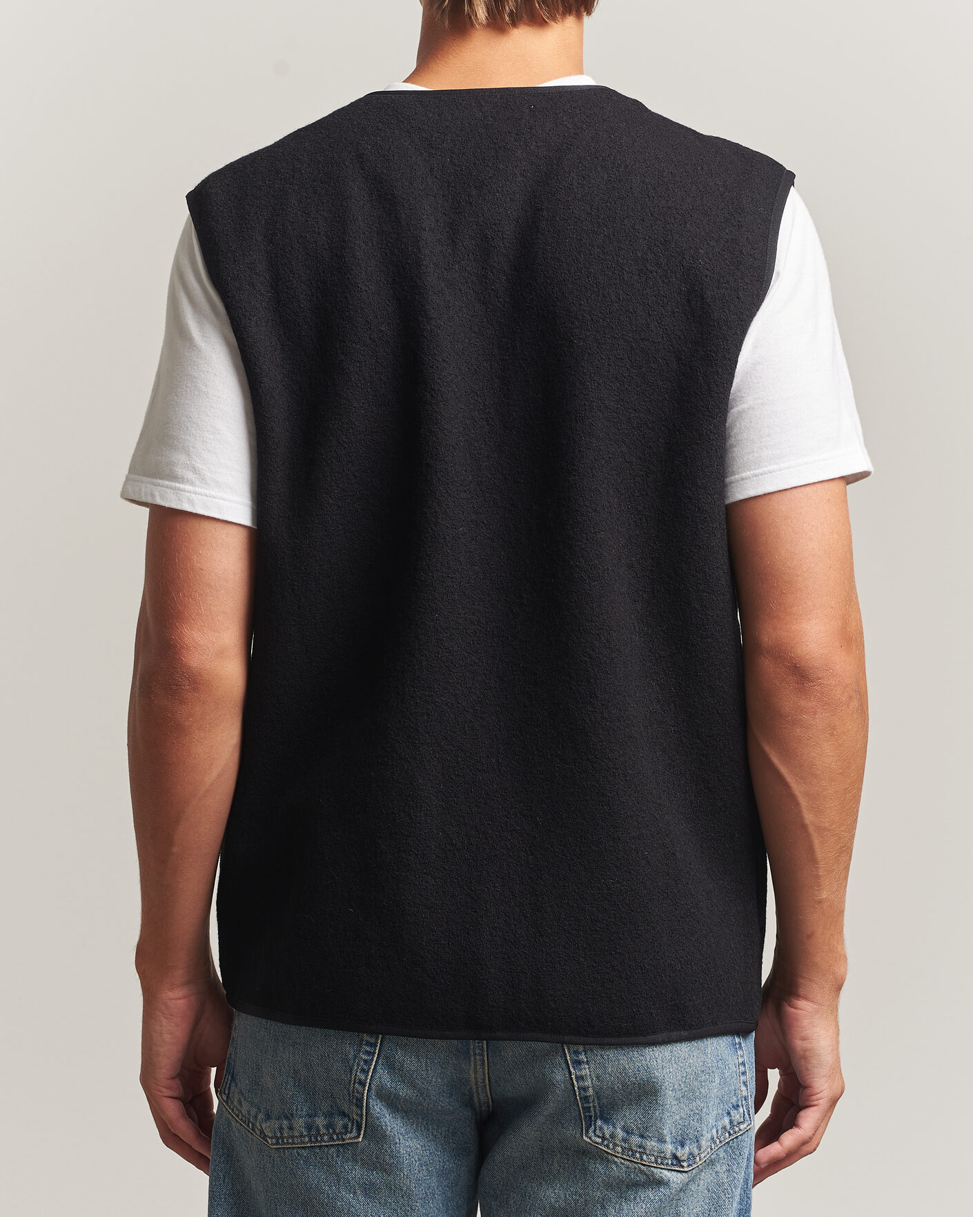 Men | Sweaters & Knitwear | Samsøe Samsøe | Hannes Boiled Wool Vest Black