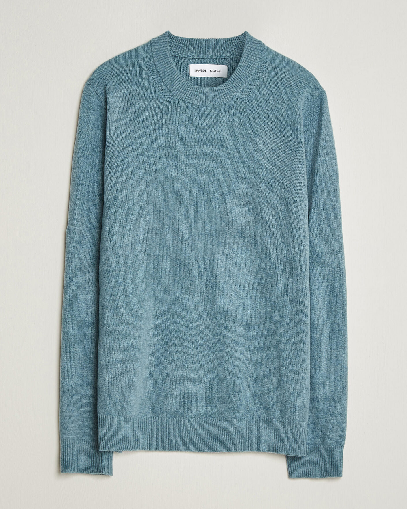 Men | Sweaters & Knitwear | Samsøe Samsøe | Isak Knitted Crew Neck Stormy Sea