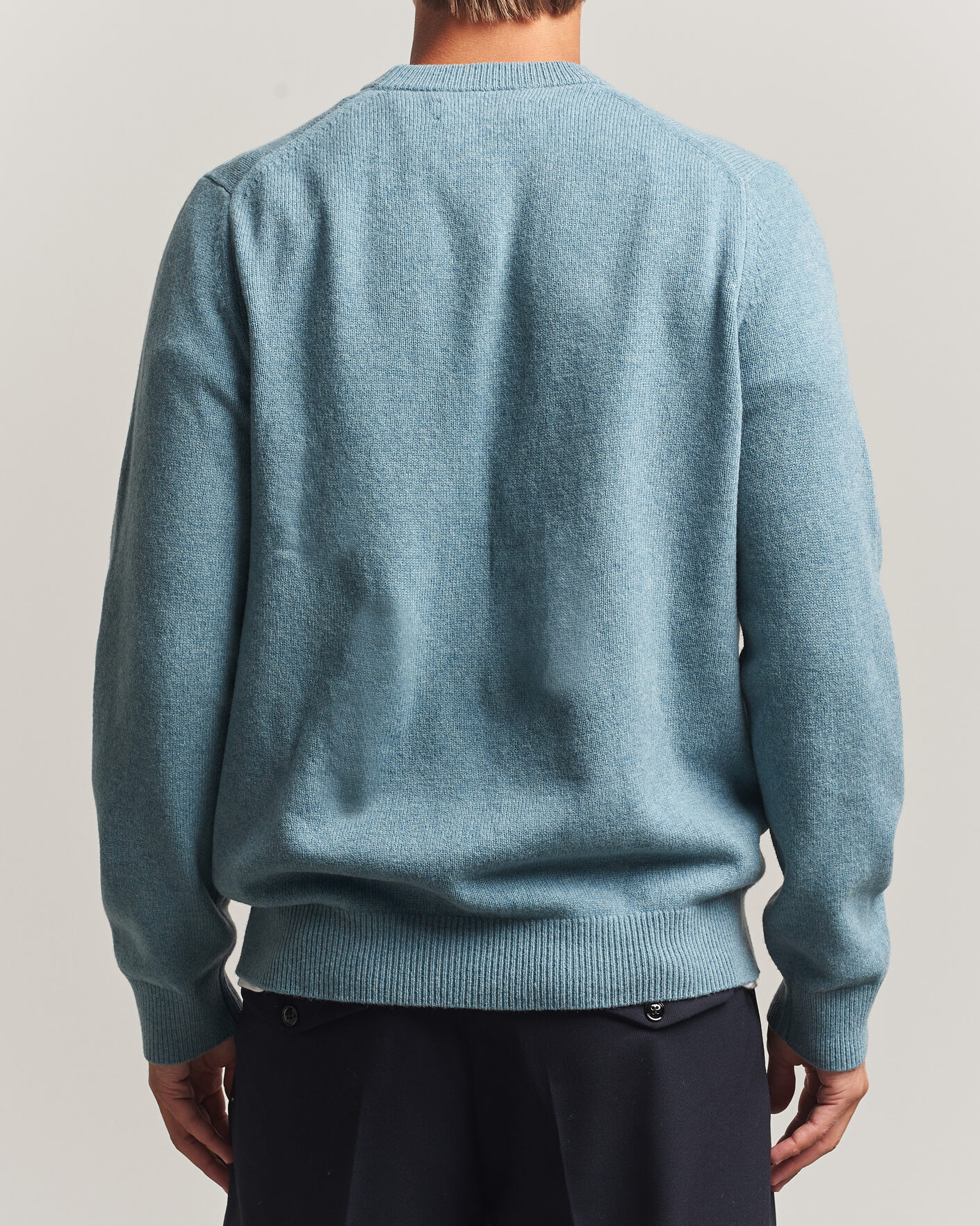 Men | Sweaters & Knitwear | Samsøe Samsøe | Isak Knitted Crew Neck Stormy Sea