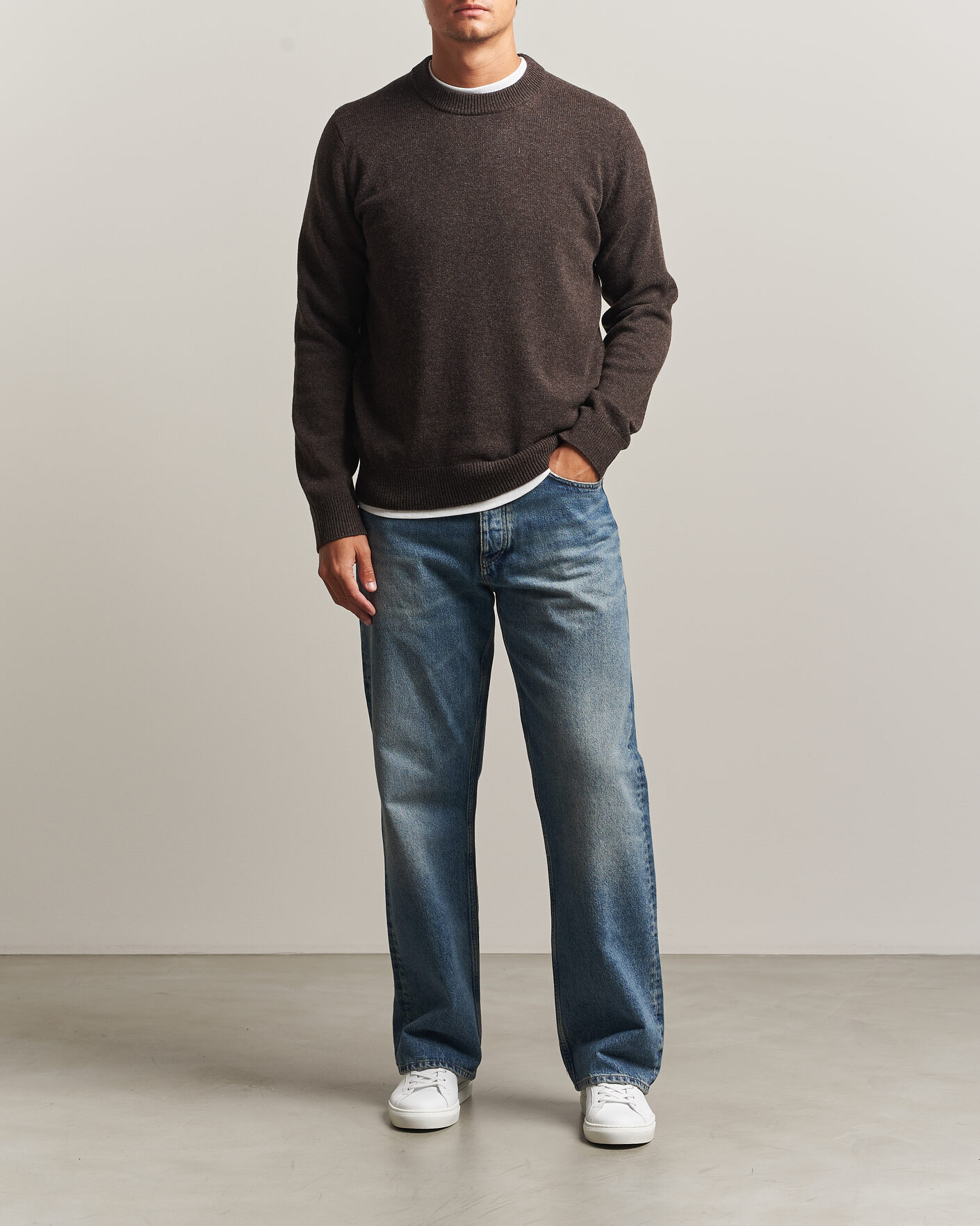 Men | Sweaters & Knitwear | Samsøe Samsøe | Isak Knitted Crew Neck Delicioso