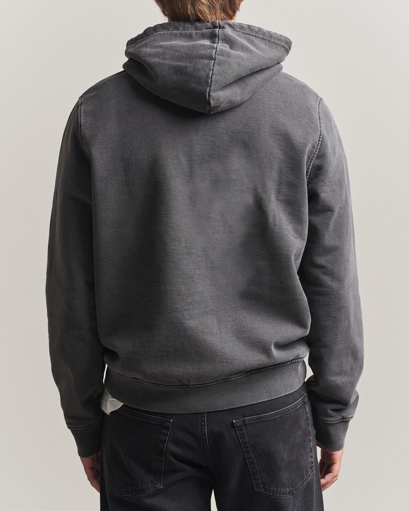 Men | Sweaters & Knitwear | Samsøe Samsøe | Ollie Washed Hoodie Black