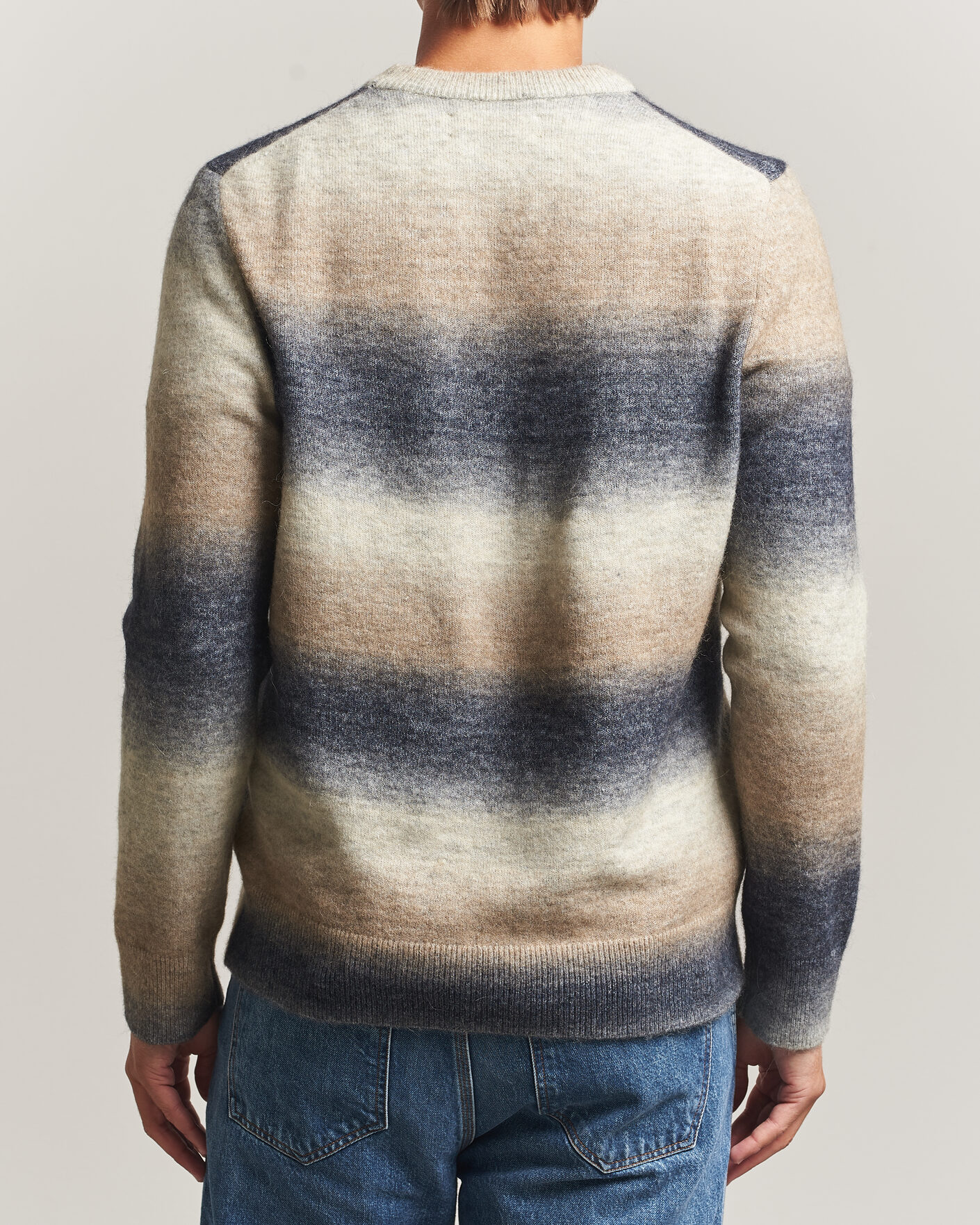 Men | Sweaters & Knitwear | Samsøe Samsøe | Aiden Wool/Alpaca Knitted Striped Sweater Multi