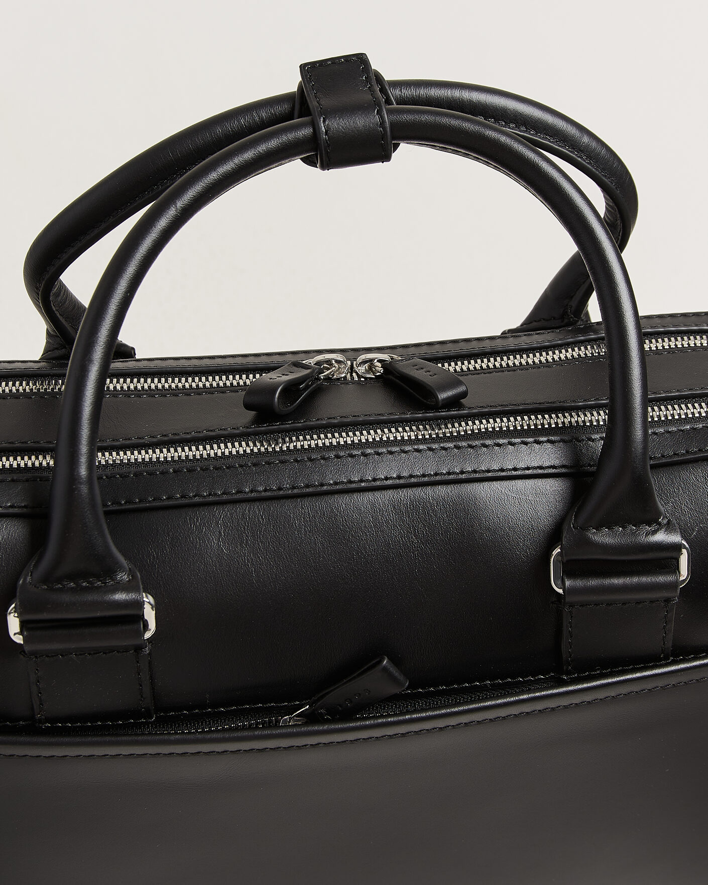 Men | Bags | Tiger of Sweden | Burin Smooth Leather Briefcase Black