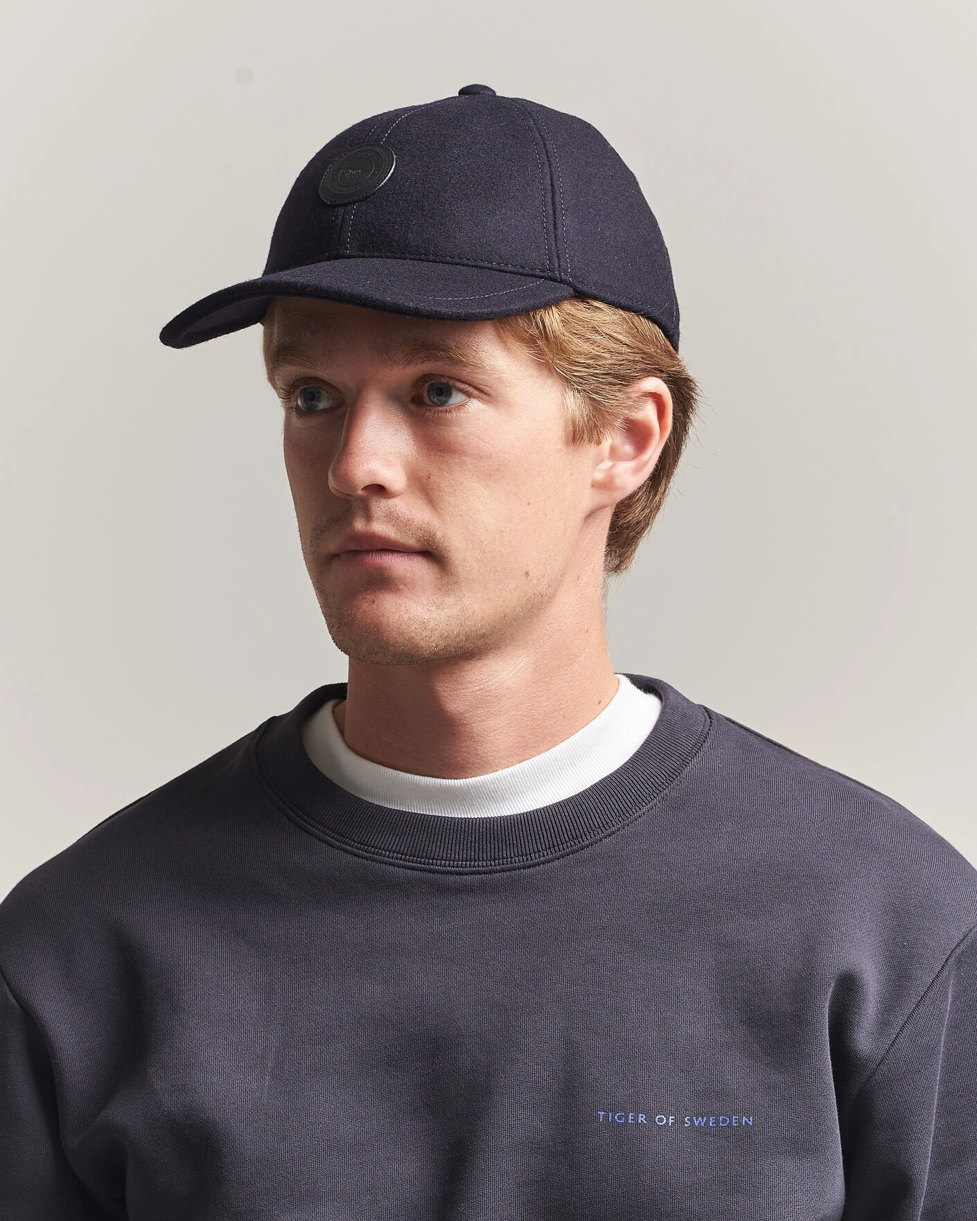 Men | Hats & Caps | Tiger of Sweden | Hent Wool/Cashmere Cap Light Ink