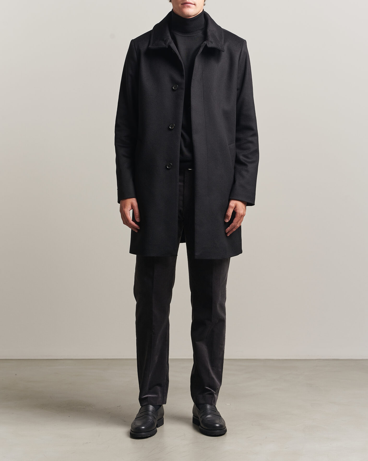 Men | Coats & Jackets | Tiger of Sweden | Aleric Wool/Cashmere Coat Black