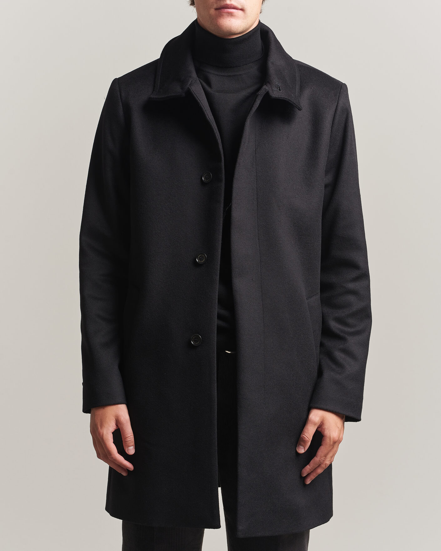 Men | Coats & Jackets | Tiger of Sweden | Aleric Wool/Cashmere Coat Black