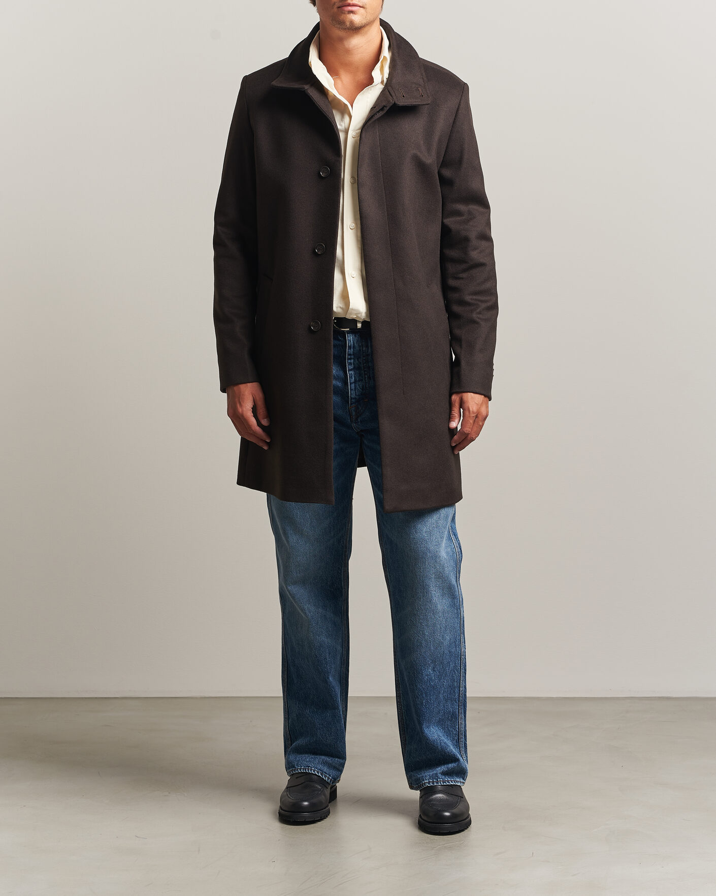 Tiger of Sweden Aleric Wool/Cashmere Coat Espresso at CareOfCarl.com