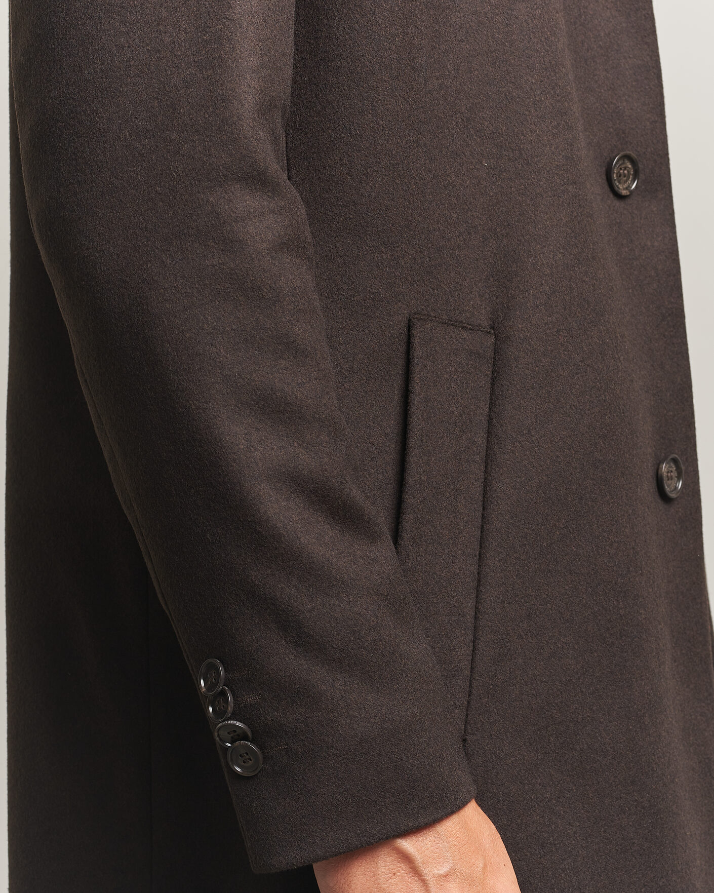 Men | Coats & Jackets | Tiger of Sweden | Aleric Wool/Cashmere Coat Espresso