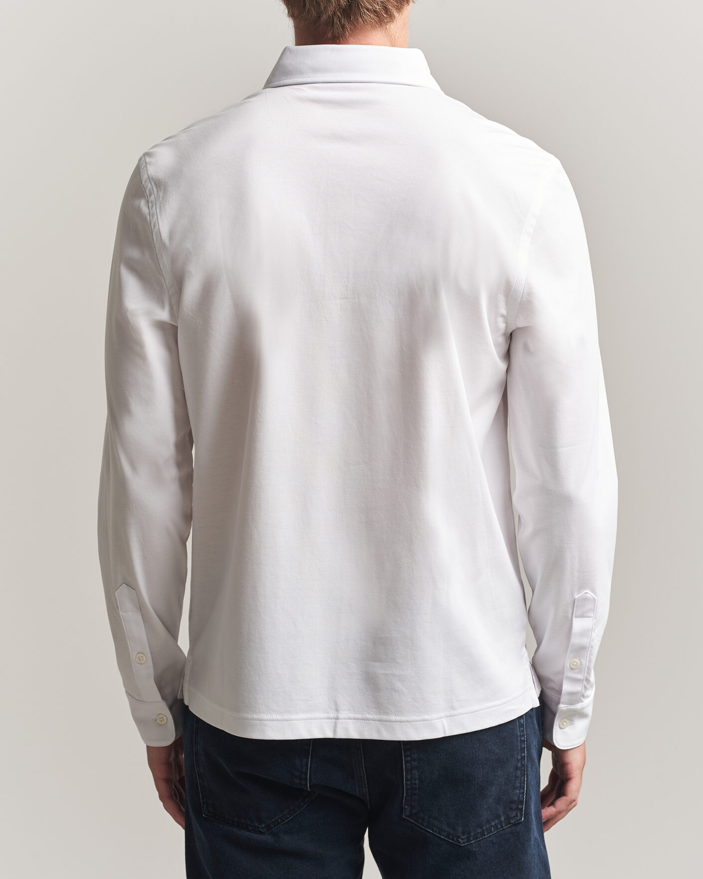 Men | Polo Shirts | Tiger of Sweden | Tanner Mercerized Cotton Polo Pure White