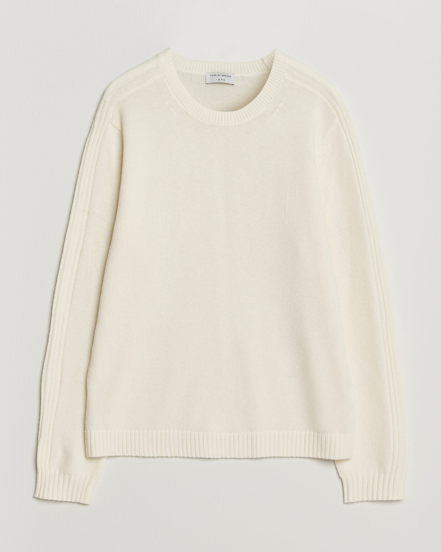 Men | Sweaters & Knitwear | Tiger of Sweden | Wilfred Wool/Cashmere Sweater Porcelain Cream
