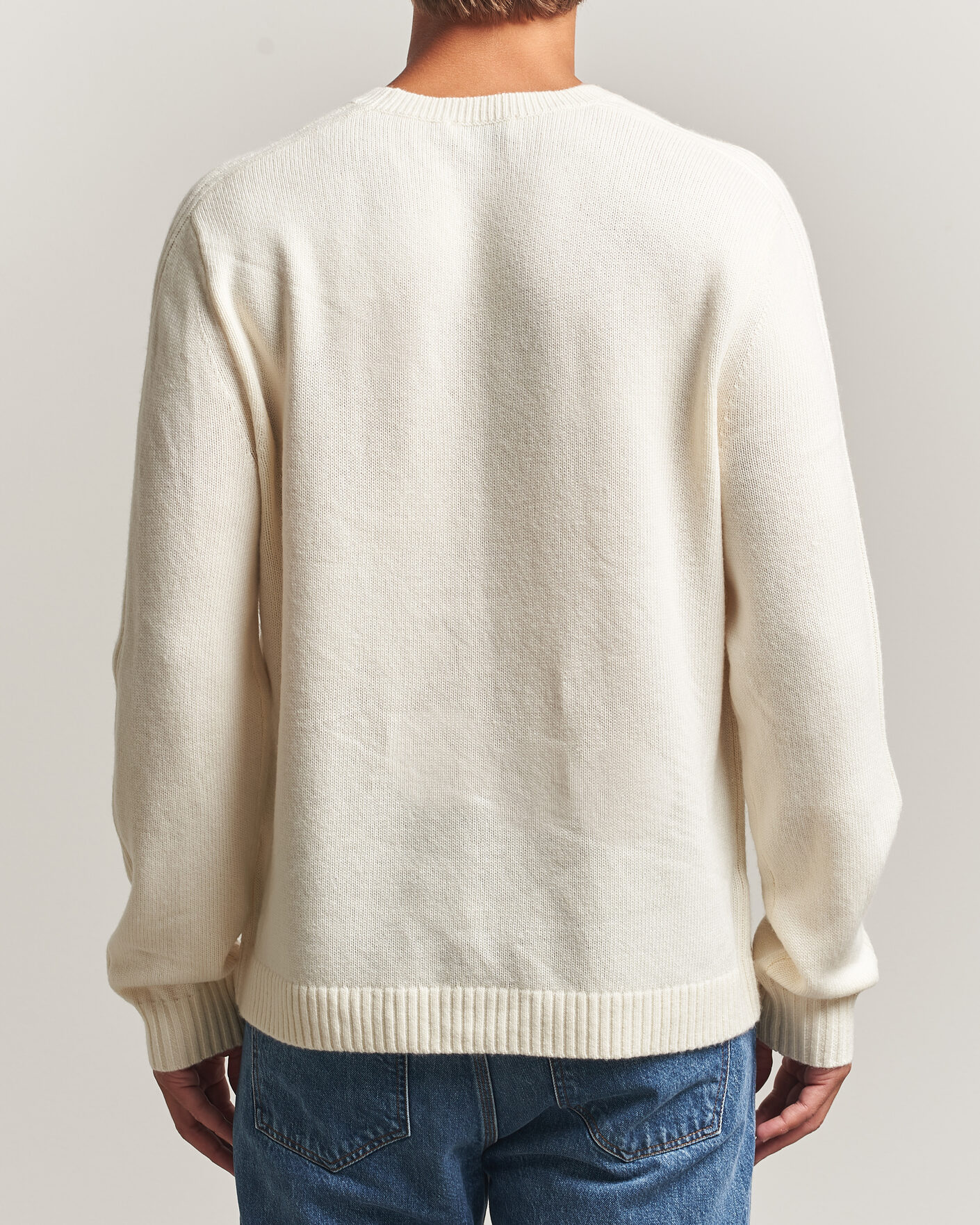 Men | Sweaters & Knitwear | Tiger of Sweden | Wilfred Wool/Cashmere Sweater Porcelain Cream