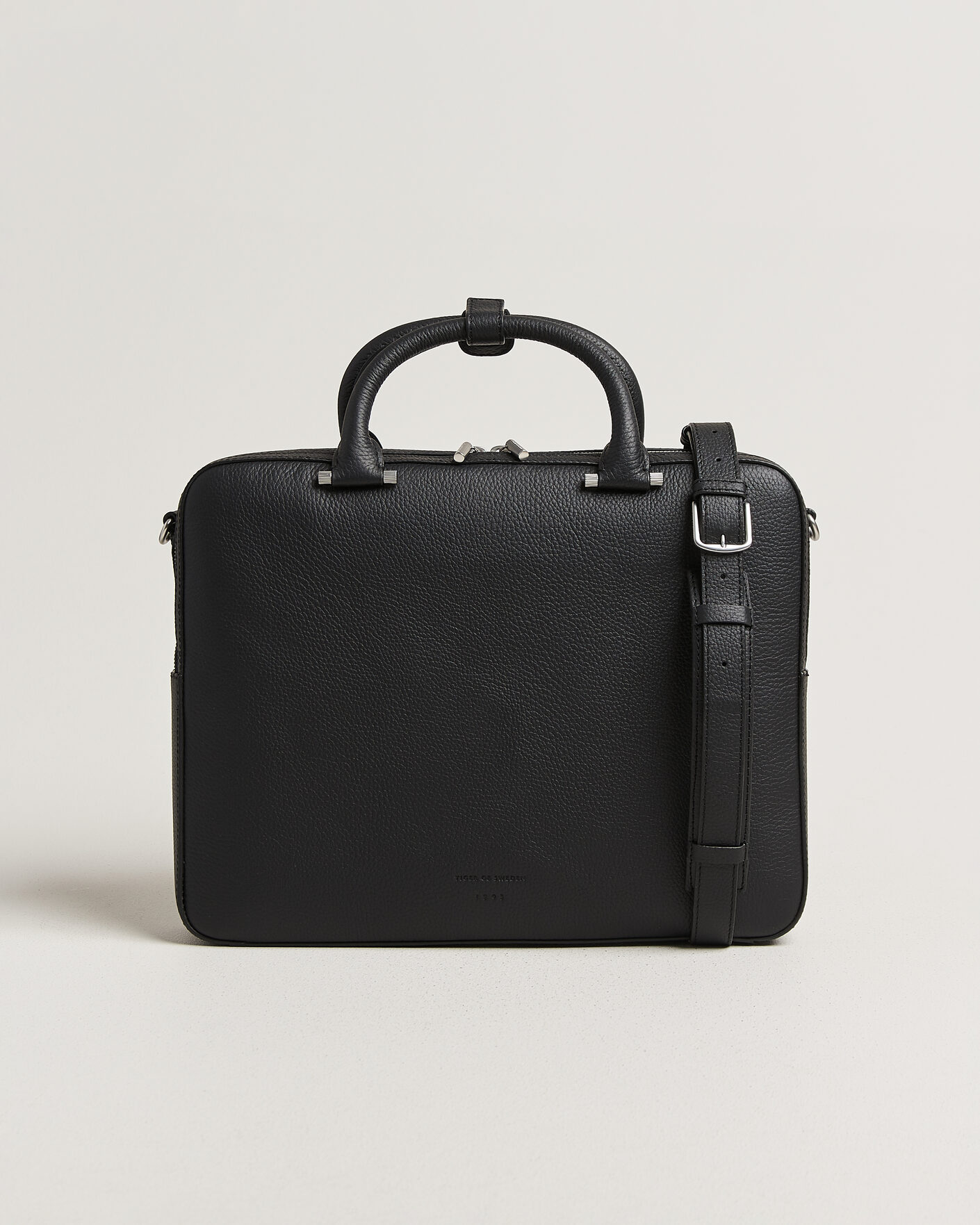 Men | Bags | Tiger of Sweden | Valise Grained Leather Briefcase Black