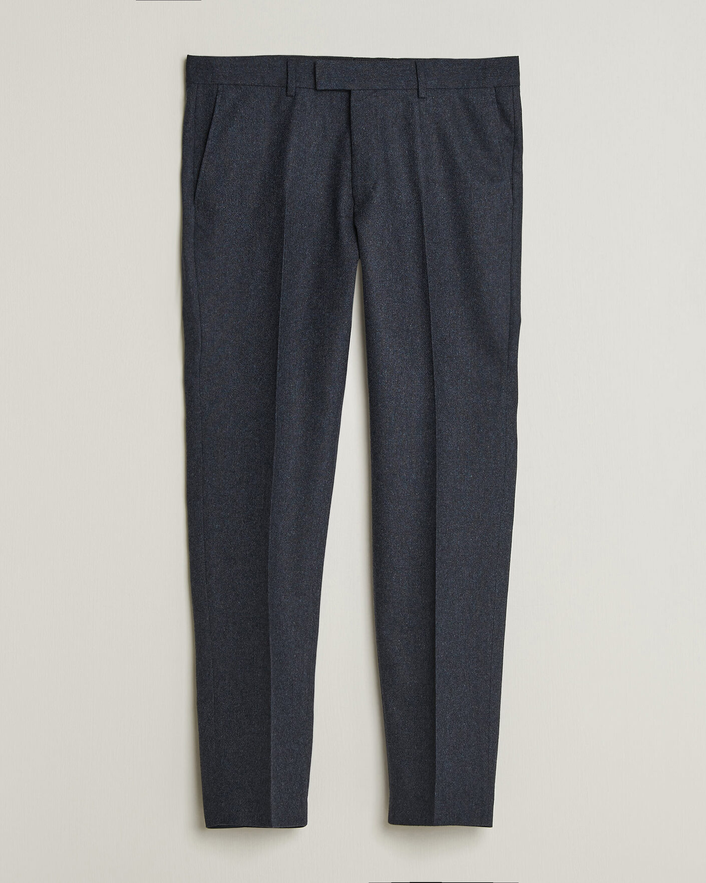 Men | Trousers | Tiger of Sweden | Tenuta Wool Flannel Suit Trousers Midnight Blue