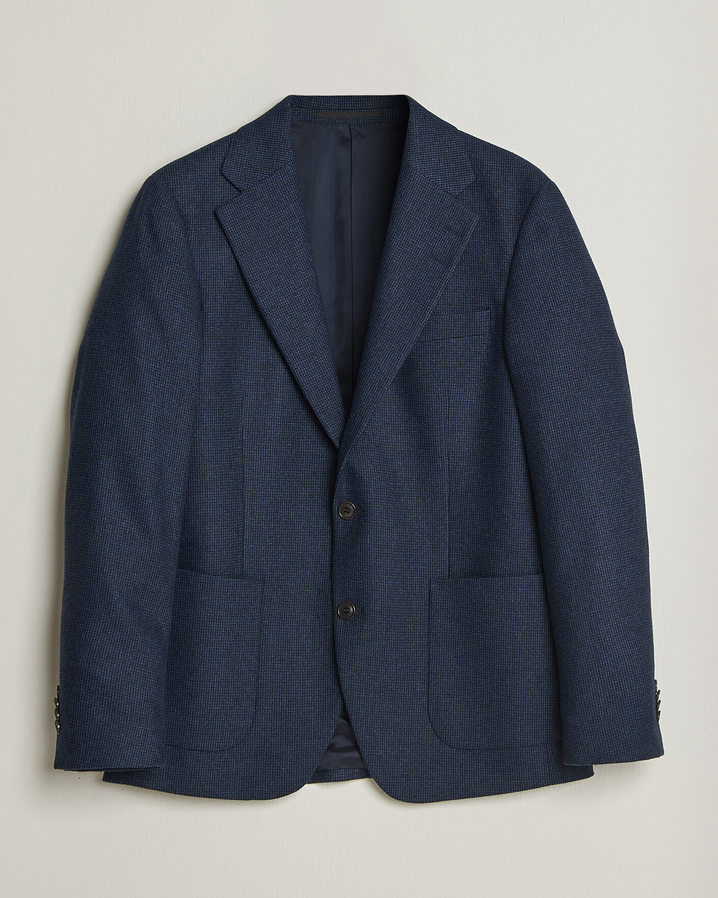 Men | Blazers | Tiger of Sweden | Easer Wool Pepita Blazer Sea