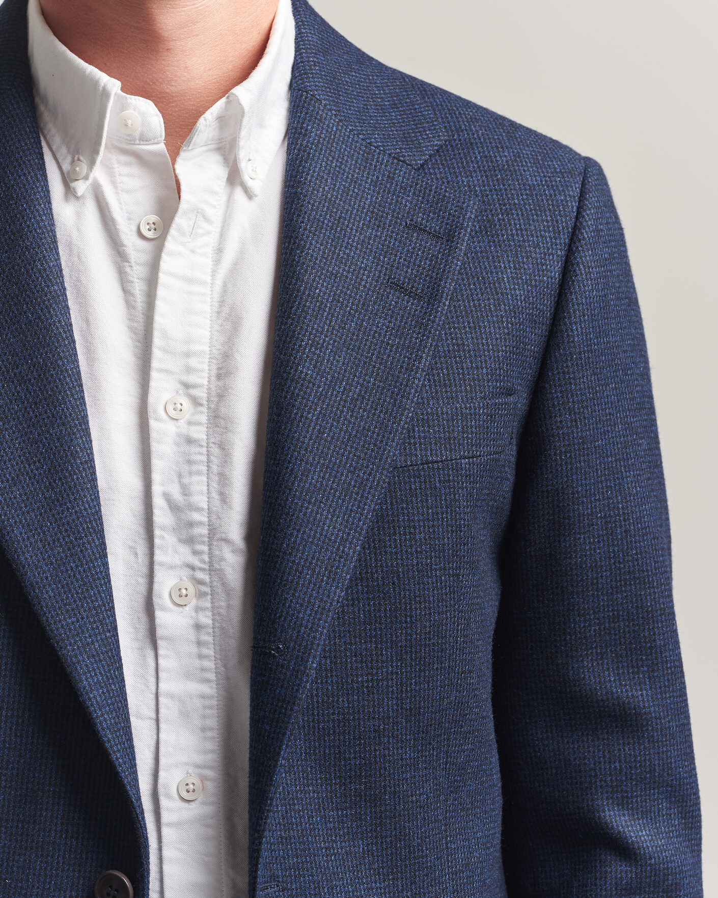 Men | Blazers | Tiger of Sweden | Easer Wool Pepita Blazer Sea