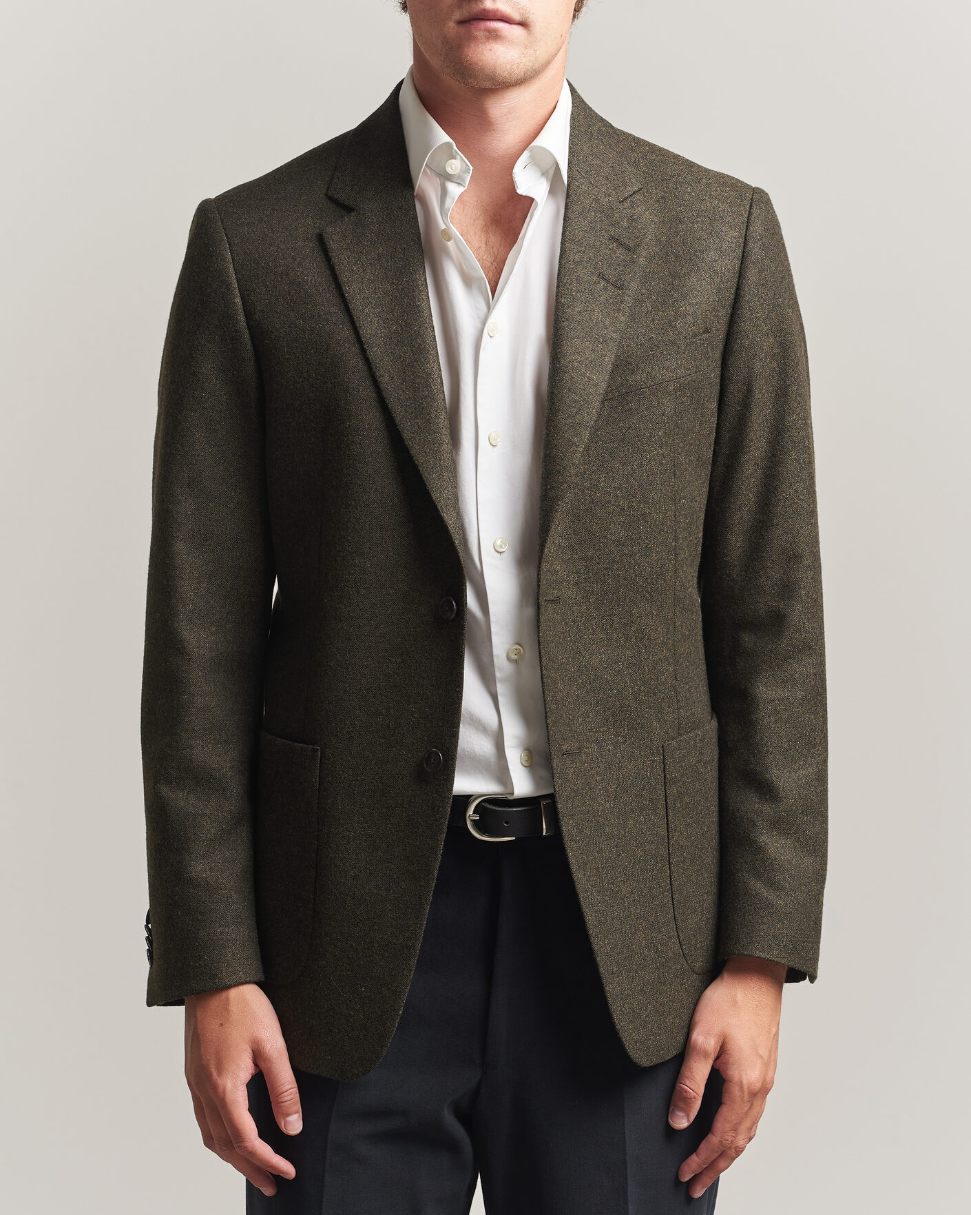 Men | Blazers | Tiger of Sweden | Justin Wool Flannel Suit Blazer Muted Canopy