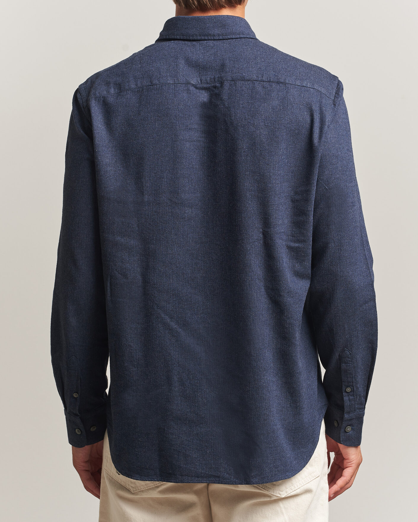 Men | Shirts | Tiger of Sweden | Bjorn Brushed Cotton Shirt Steel Blue