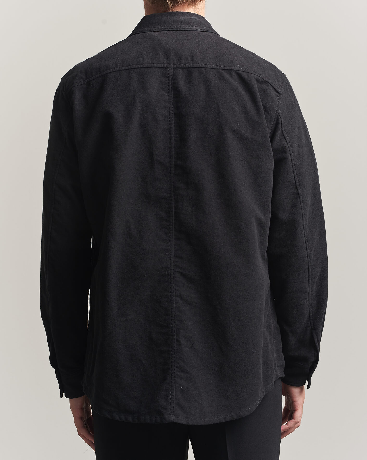 Men | Shirts | Tiger of Sweden | Bishop Cotton Overshirt Black