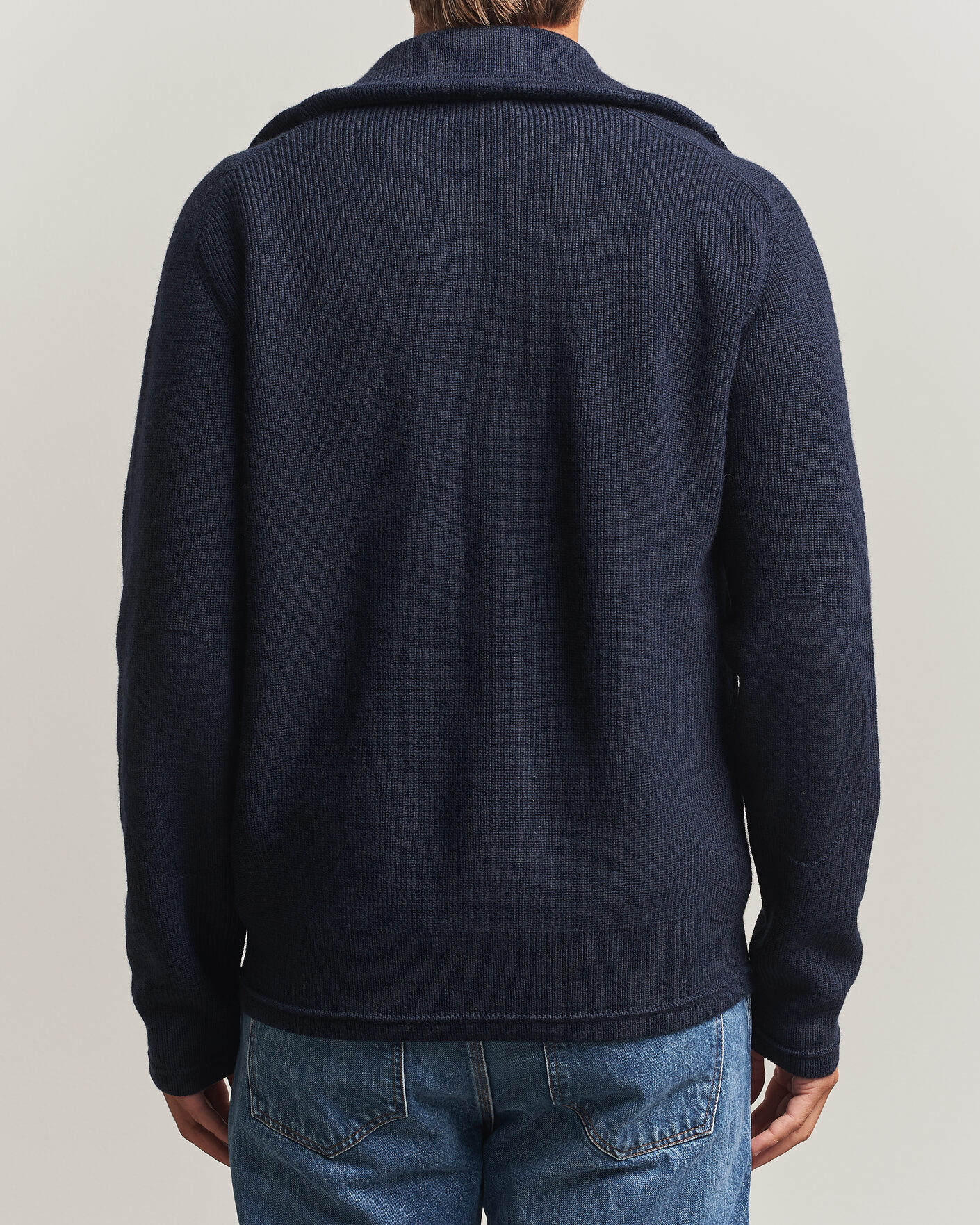 Men | Sweaters & Knitwear | Tiger of Sweden | Leander Wool Knitted Cardigan Night Grape