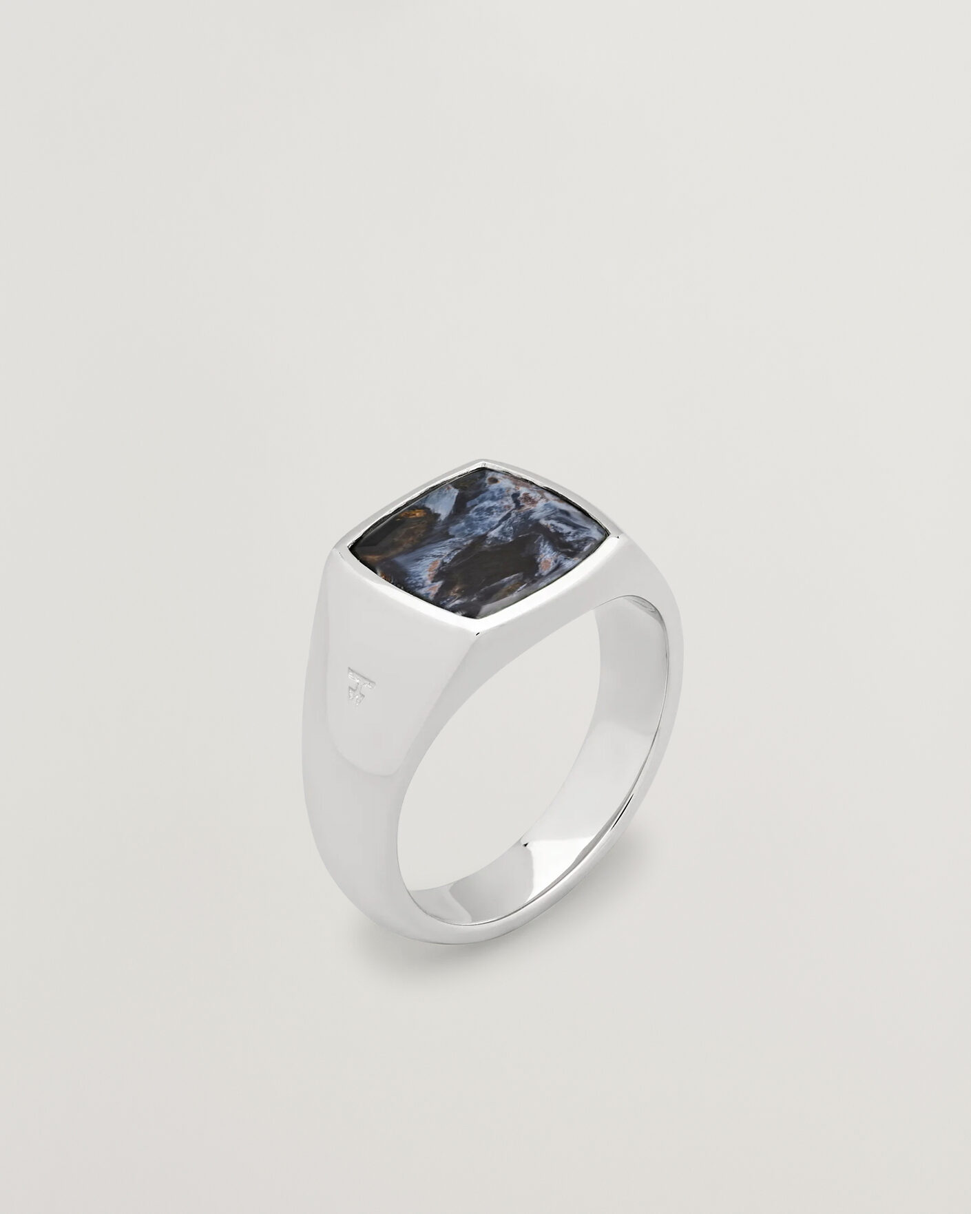 Men | Jewellery | Tom Wood | Key Pietersite Ring Silver