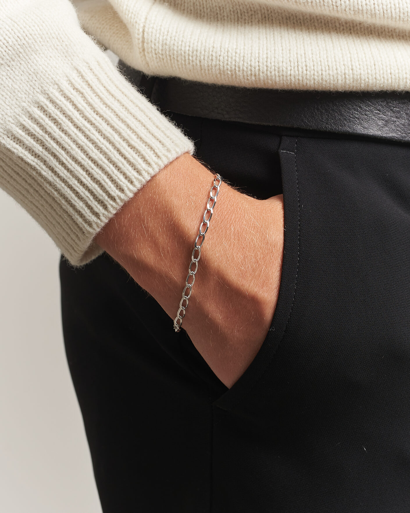 Tom Wood Arlo Medium Bracelet Silver at CareOfCarl.com
