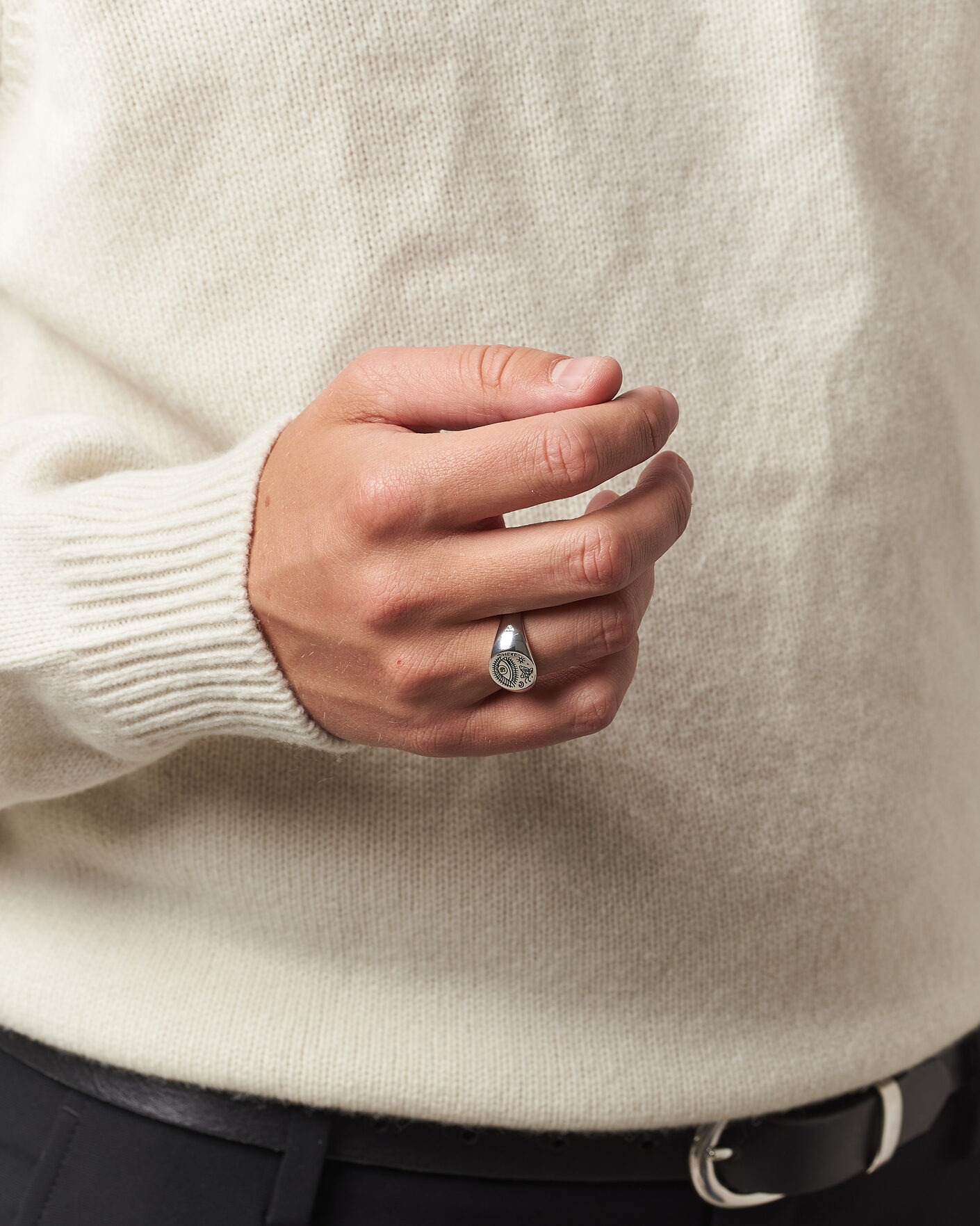 LE GRAMME Ribbon Brushed Ring Sterling Silver 7g at CareOfCarl.com