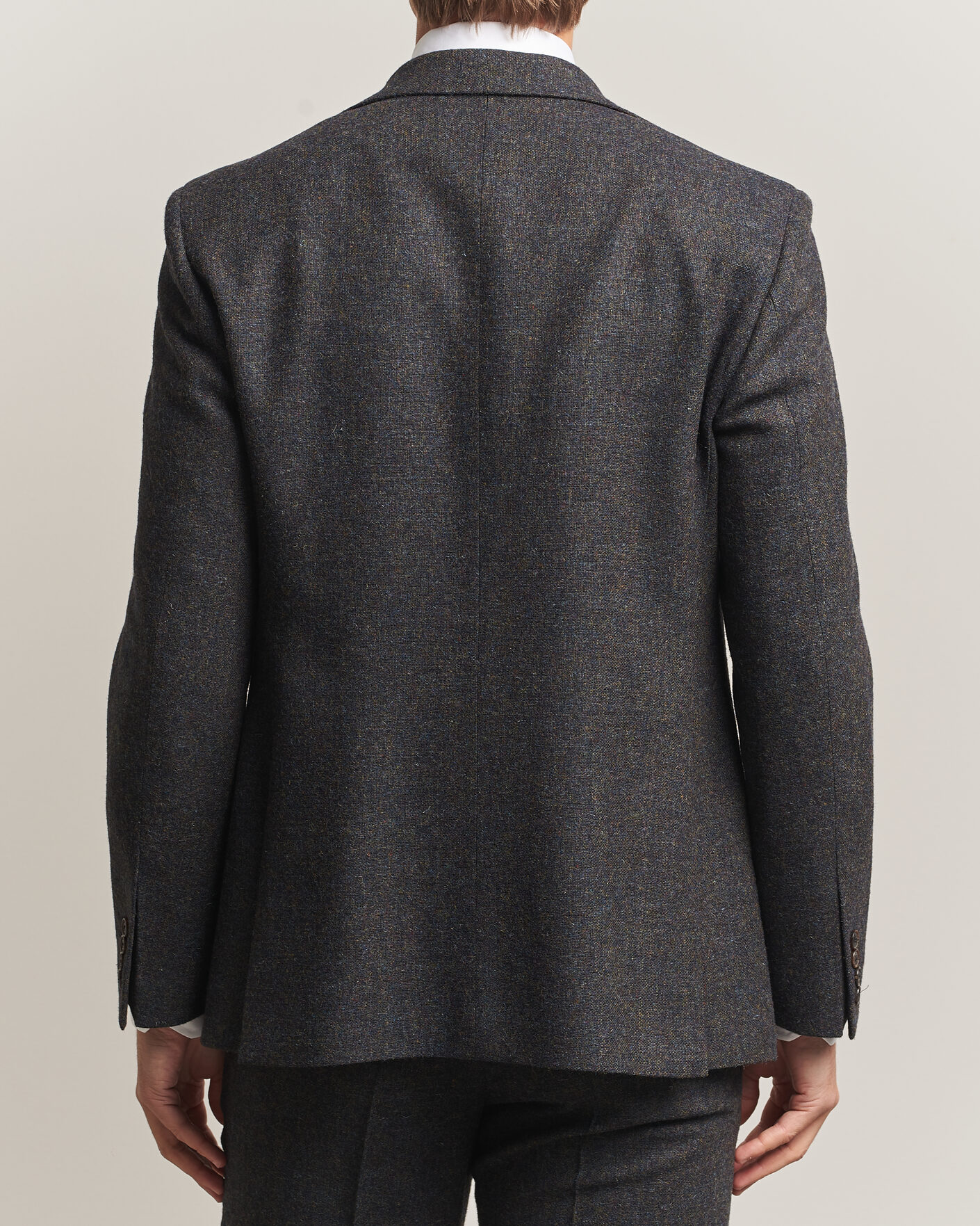 Men | Blazers | Walker Slater | Edward Shetland Wool Donegal Blazer Navy