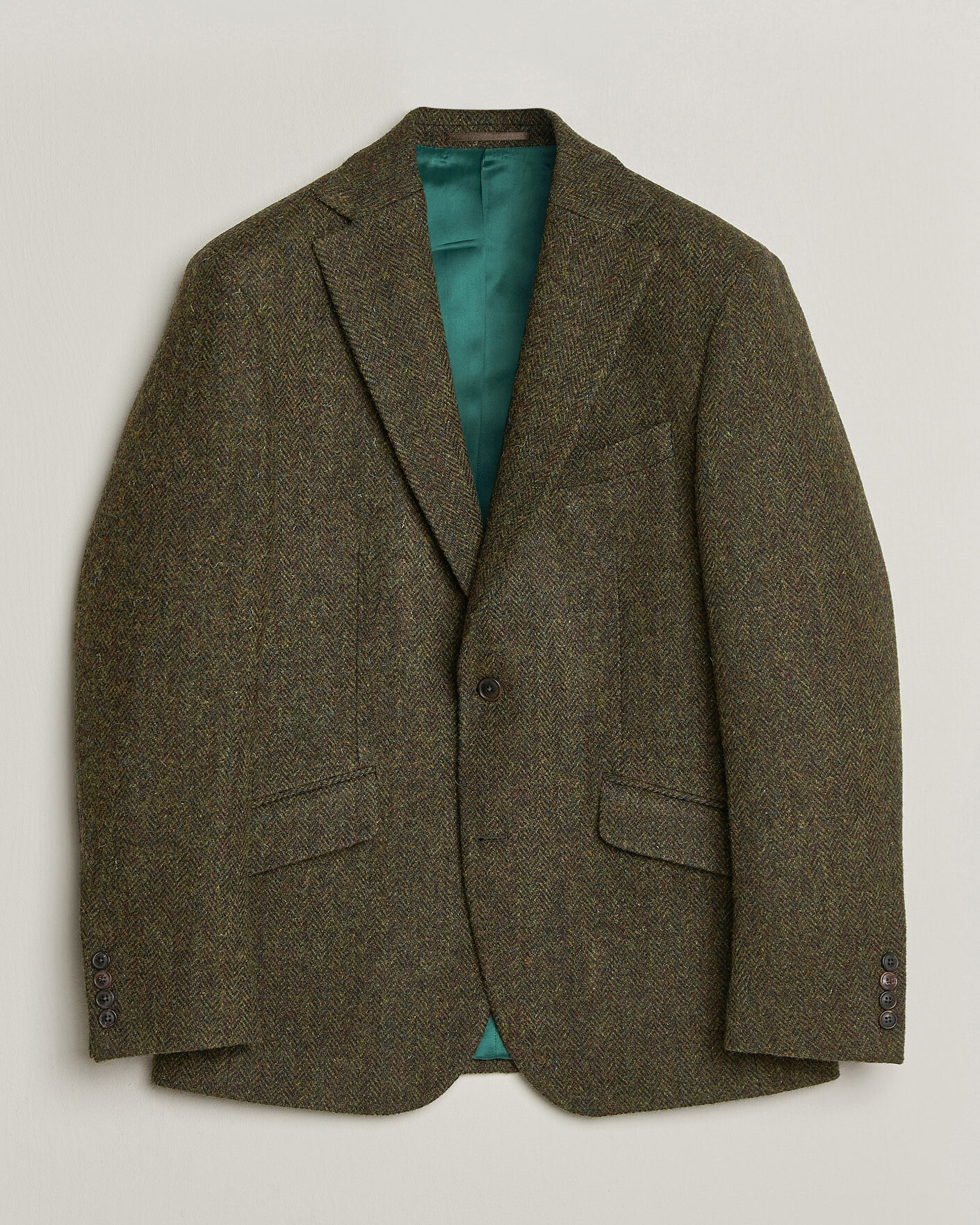 Men | Blazers | Walker Slater | Edward Harris Tweed Herringbone Blazer Green