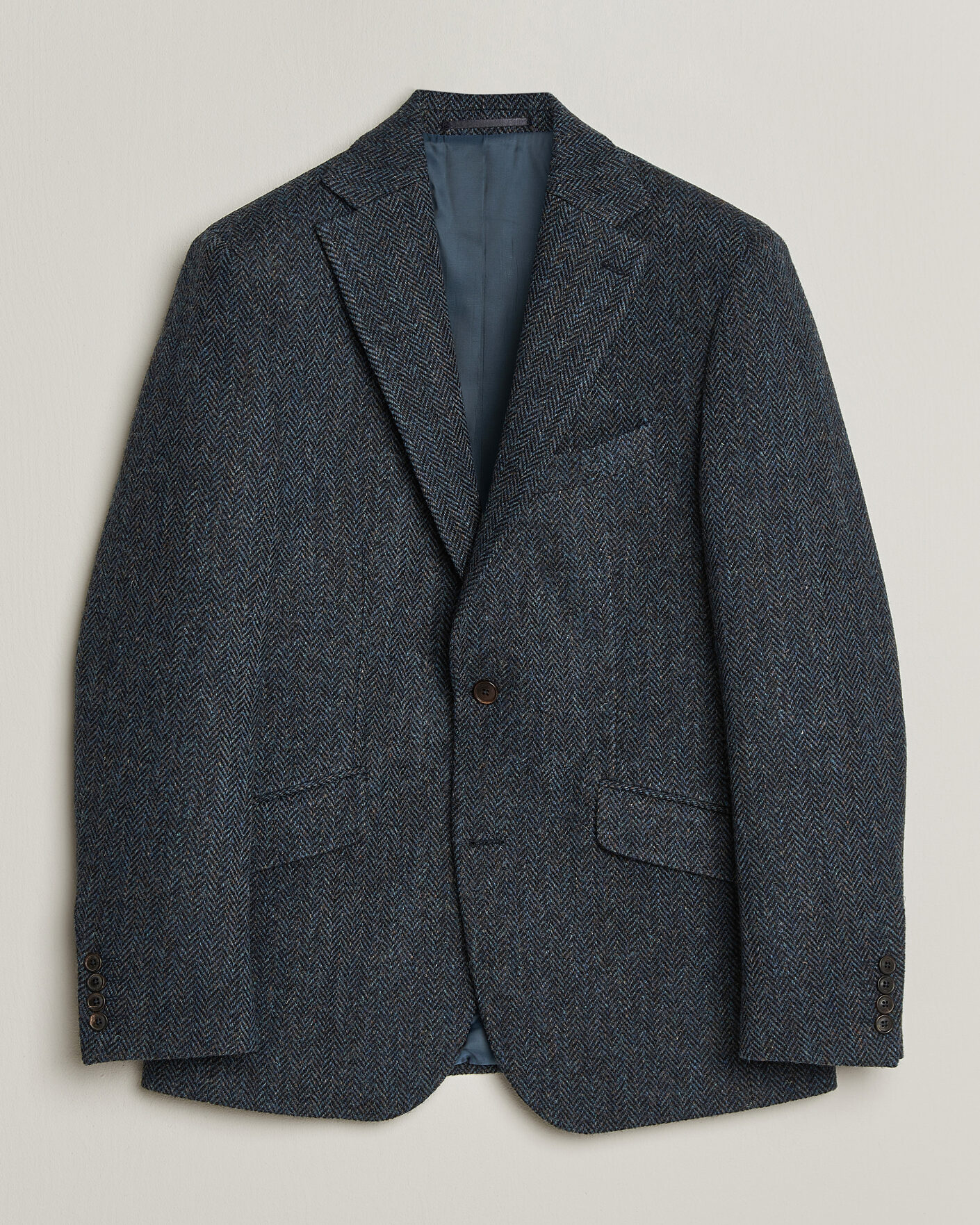 Men | Blazers | Walker Slater | Edward Harris Tweed Herringbone Blazer Navy