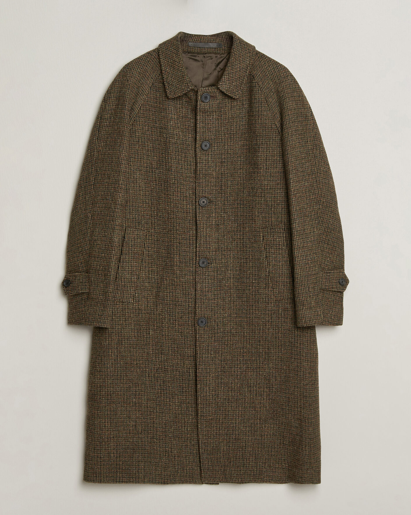 Men | Coats & Jackets | Walker Slater | Sherlock Harris Tweed Microcheck Coat Amber Brown