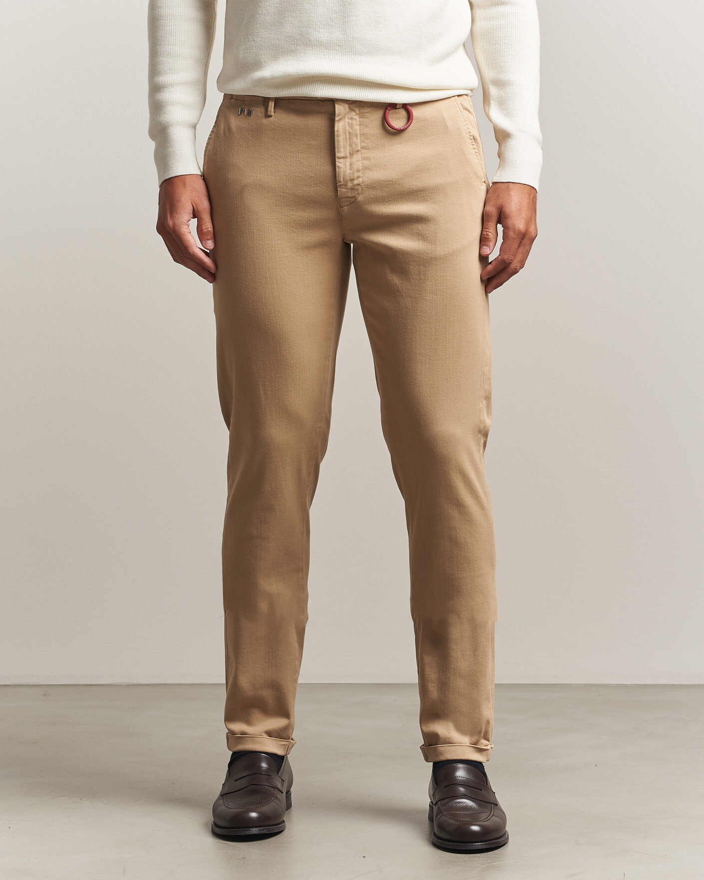 Men | Trousers | Tramarossa | Luis Superstrech Cotton Chino Beige