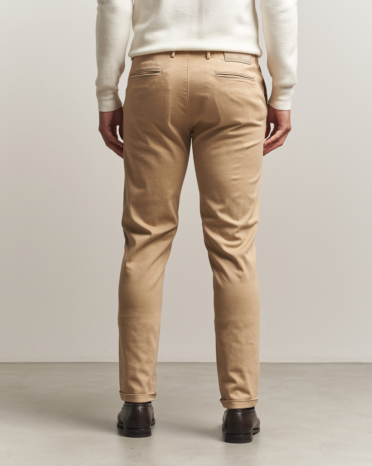 Men | Trousers | Tramarossa | Luis Superstrech Cotton Chino Beige