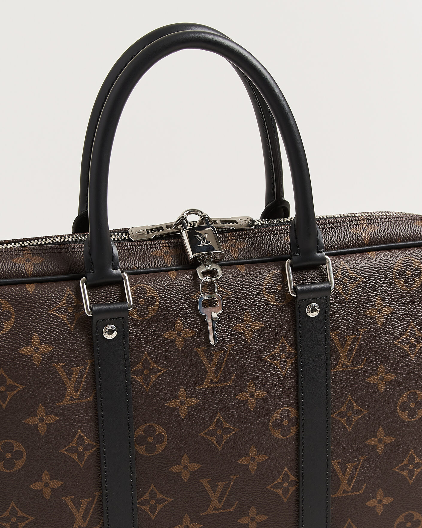 Men | Pre-Owned & Vintage Bags | Louis Vuitton Pre-Owned | Porte-Documents Voyage Briefcase Monogram Macassar