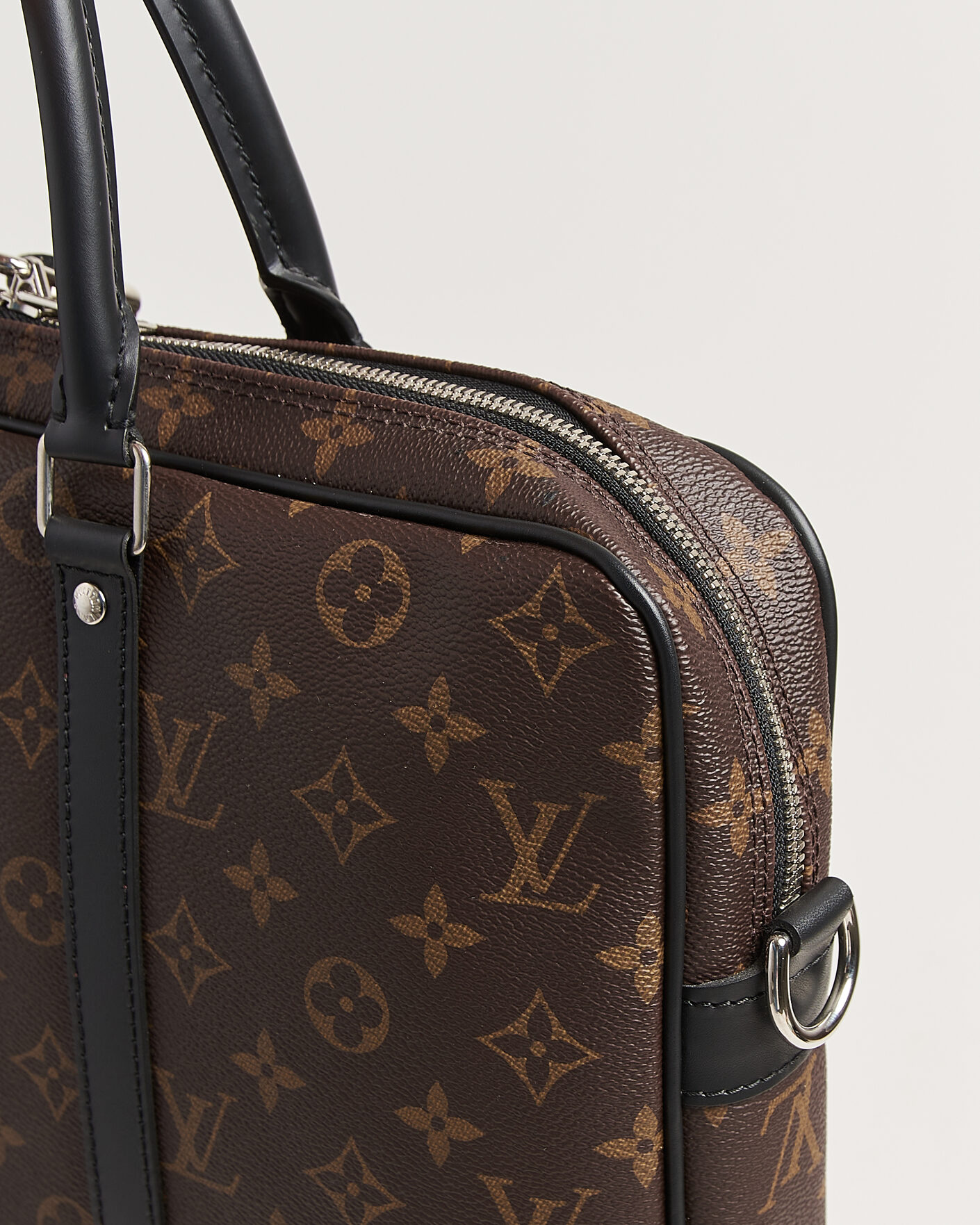 Men | Pre-Owned & Vintage Bags | Louis Vuitton Pre-Owned | Porte-Documents Voyage Briefcase Monogram Macassar