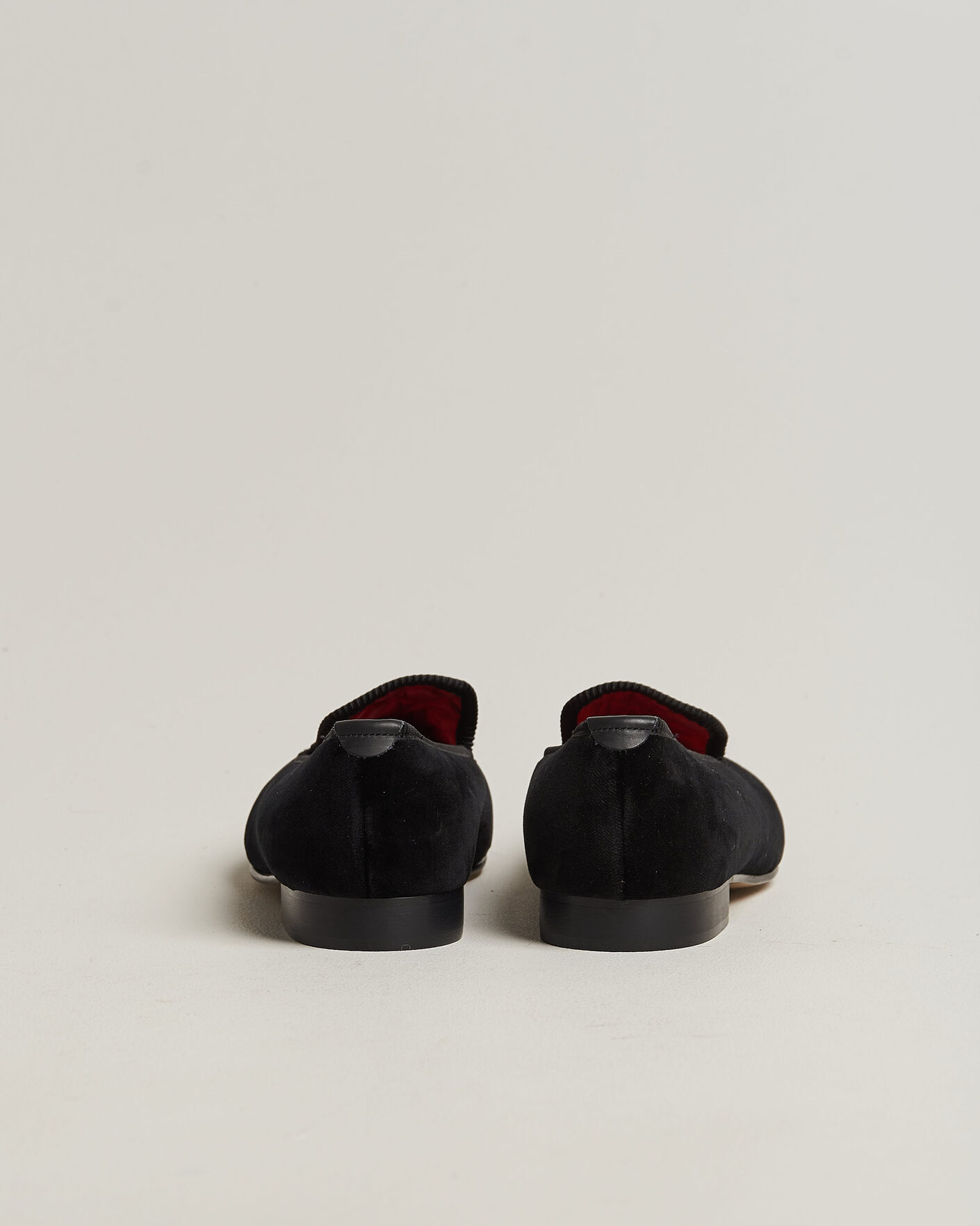 Men | Loafers | Bowhill & Elliott | Plain Albert Pump Black Velvet