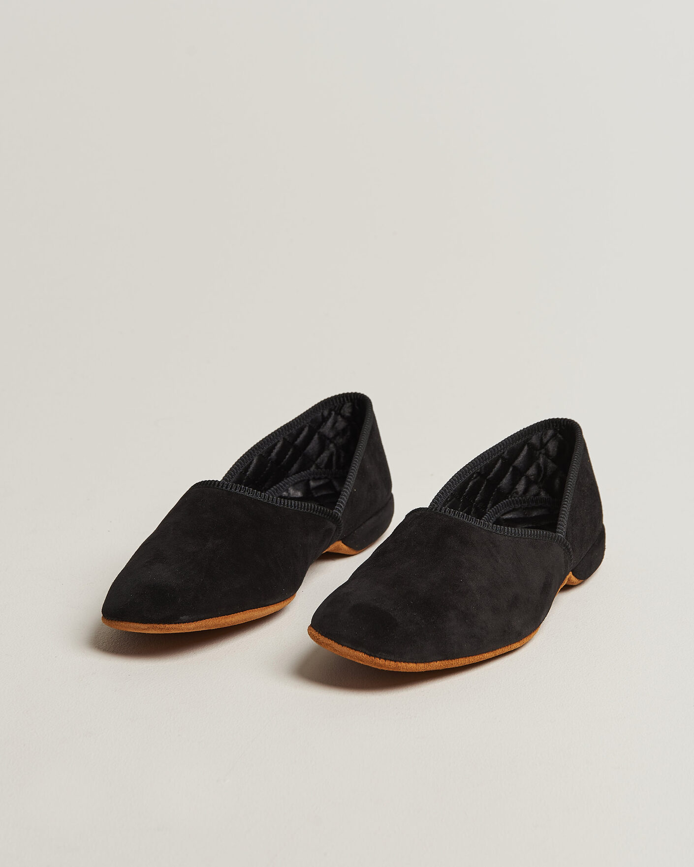 Men | Sandals & Slides | Bowhill & Elliott | Grecian Indoor Slippers Black Suede