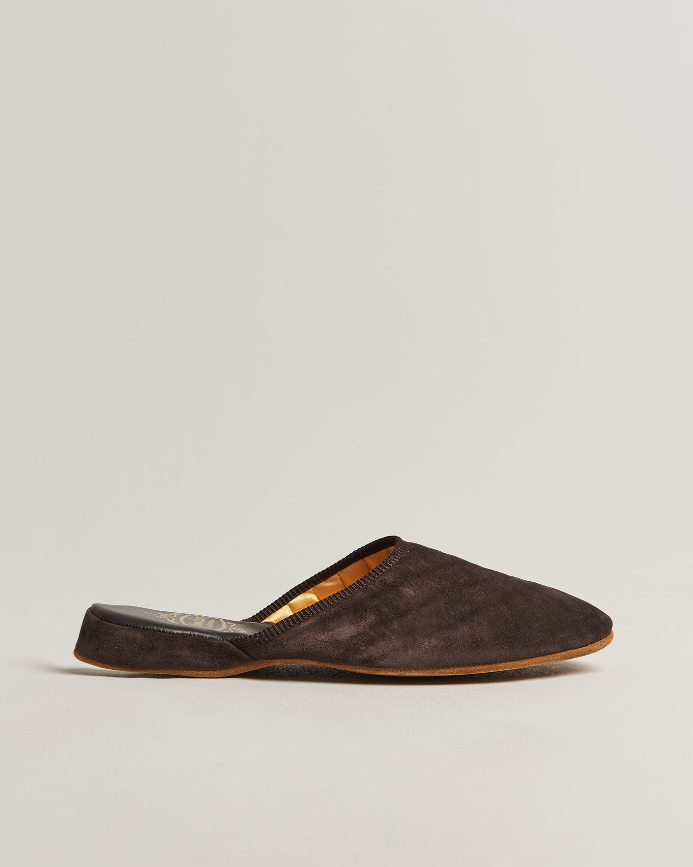 Men | Sandals & Slides | Bowhill & Elliott | Mule Slipper Quilt Lining Chocolate Suede