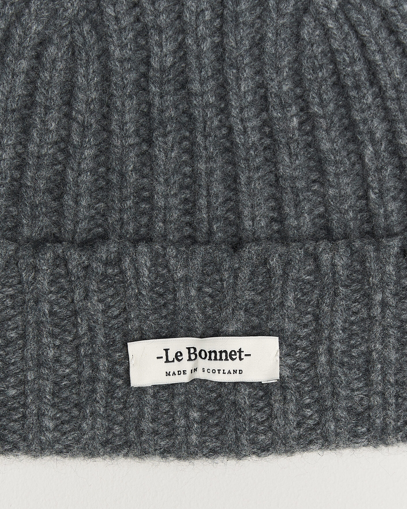 Men | Beanies | Le Bonnet | Le Grand Logo Slate Grey
