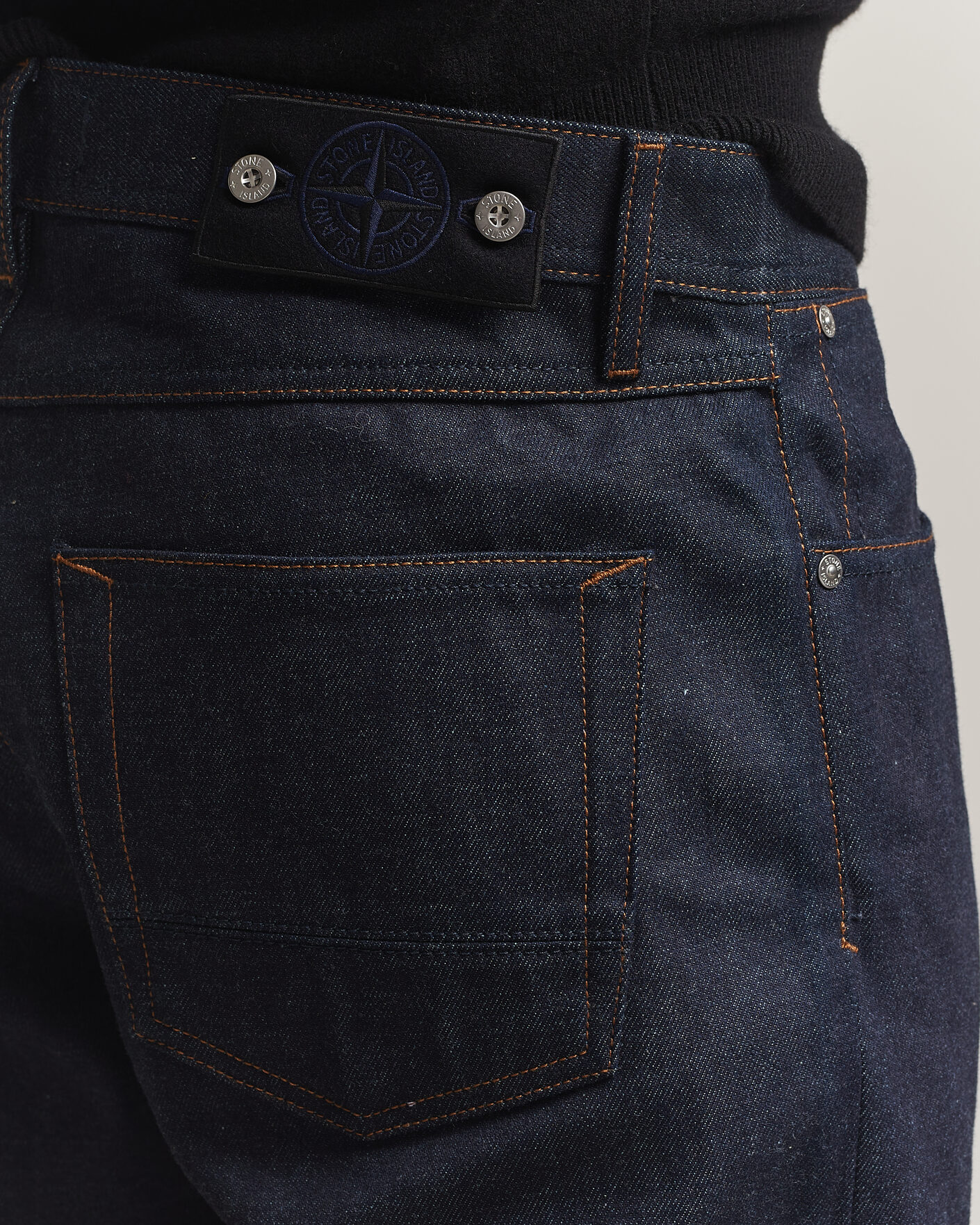 Men | Jeans | Stone Island | Regular Straight Fit Selvedge Jeans Blue Raw