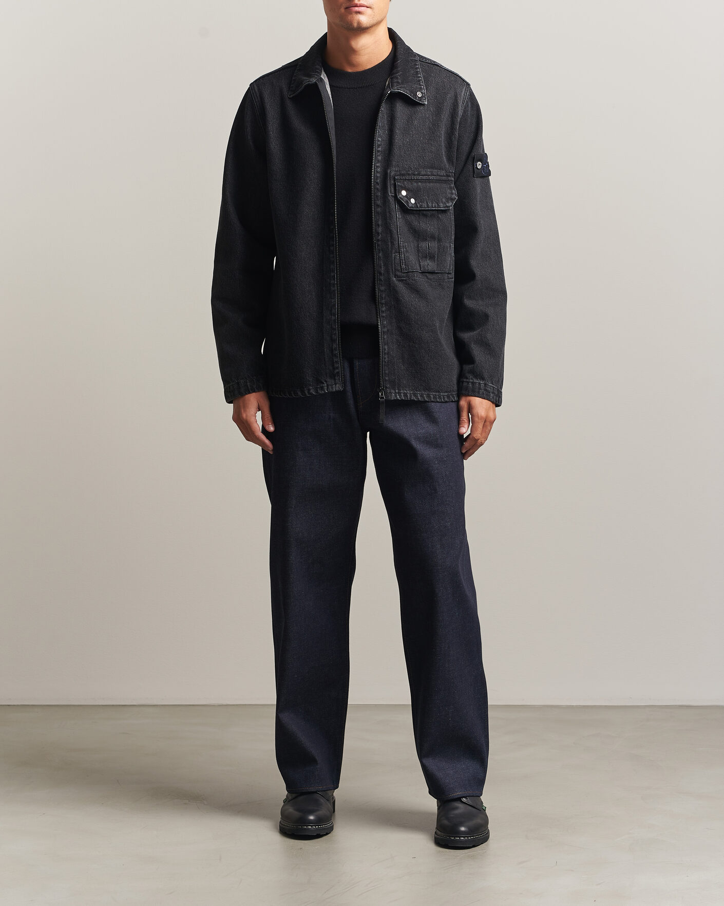 Men | Trousers | Stone Island | Loose Fit Jeans Blue Raw
