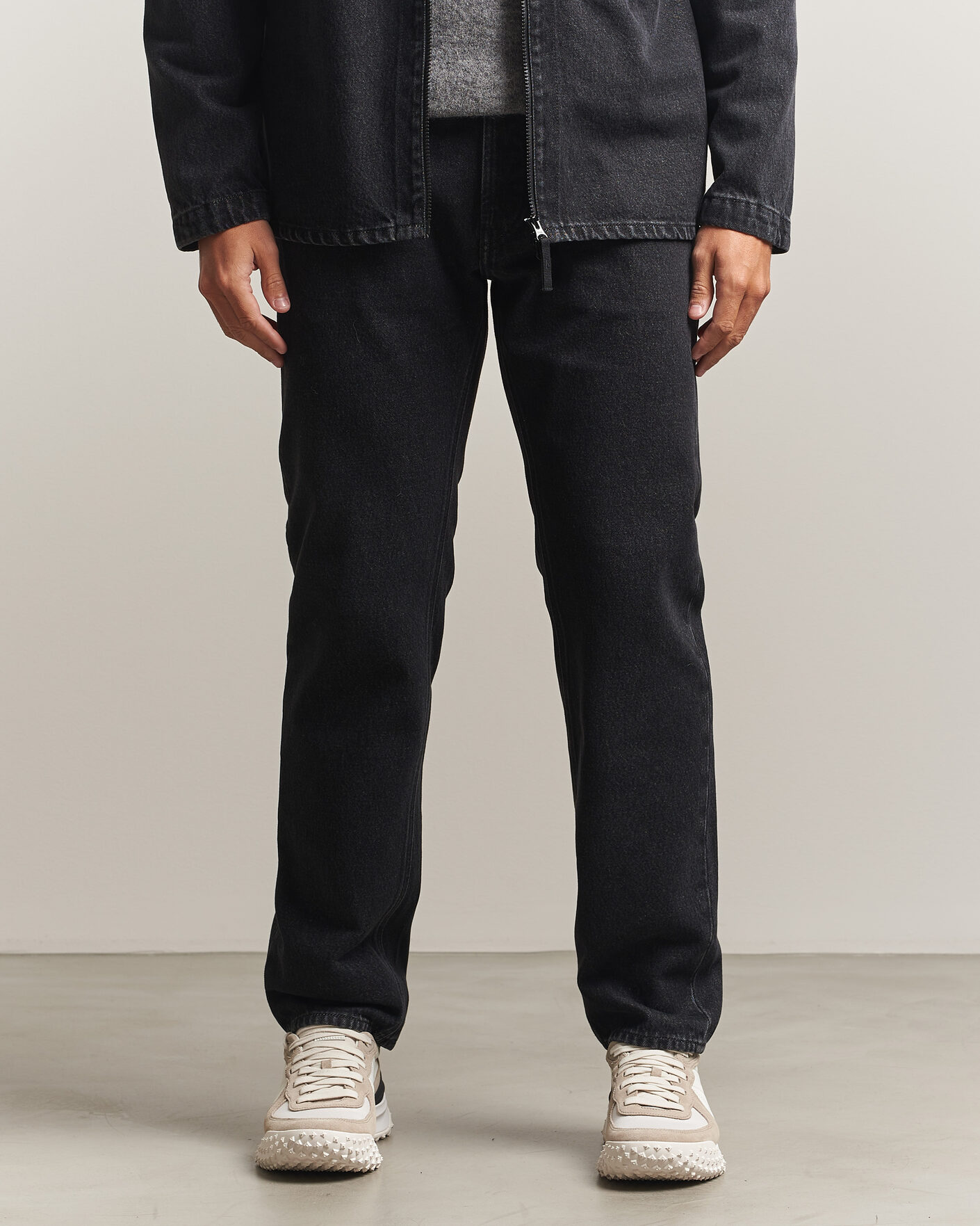 Men | Jeans | Stone Island | Regular Straight Fit Jeans Black Medium Wash