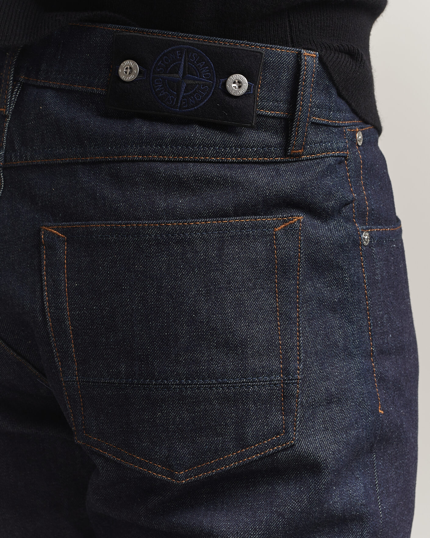 Men | Jeans | Stone Island | Regular Straight Fit Indigo Jeans Blue Raw