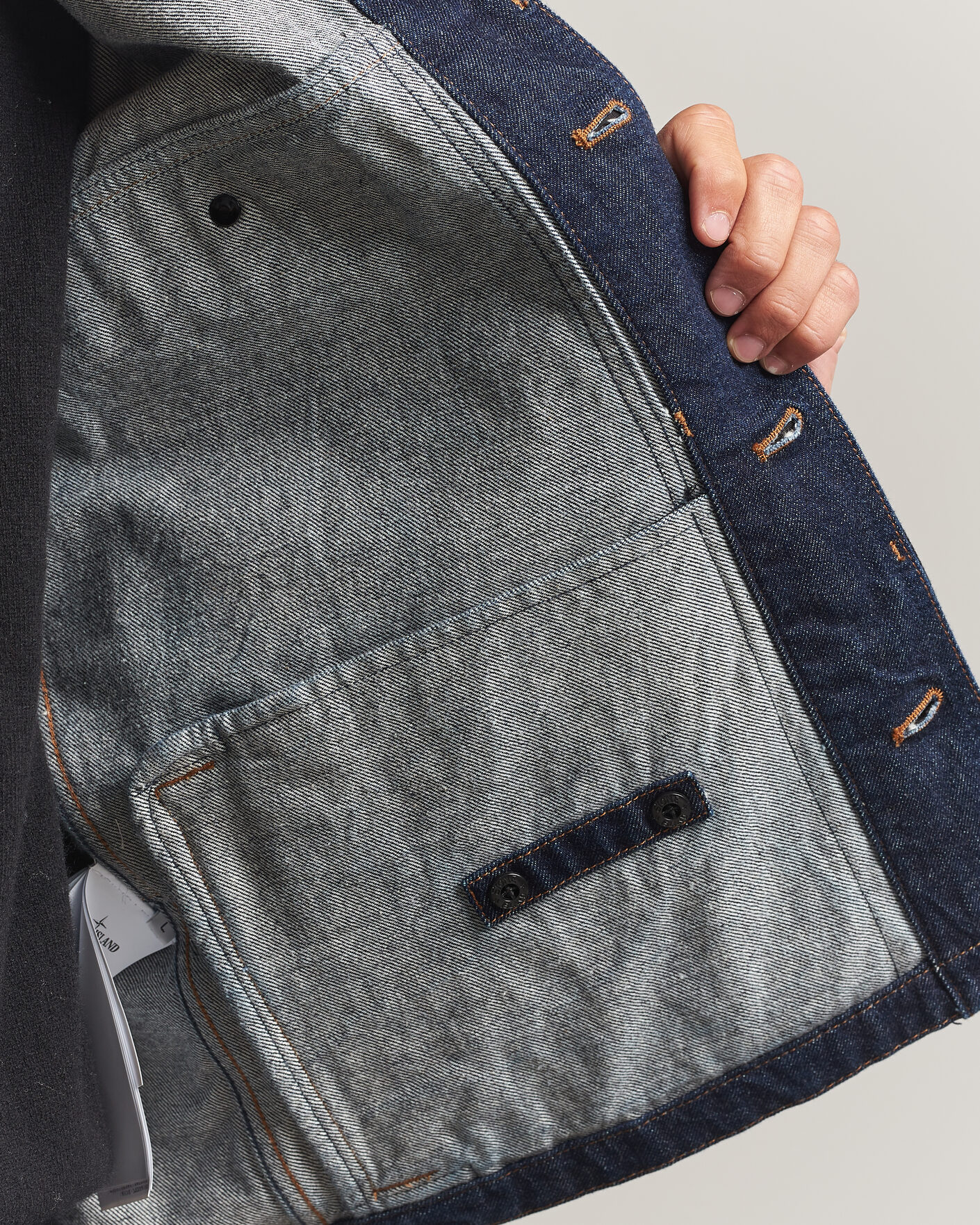 Men | Coats & Jackets | Stone Island | Indigo Denim Coach Jacket Blue Rinse