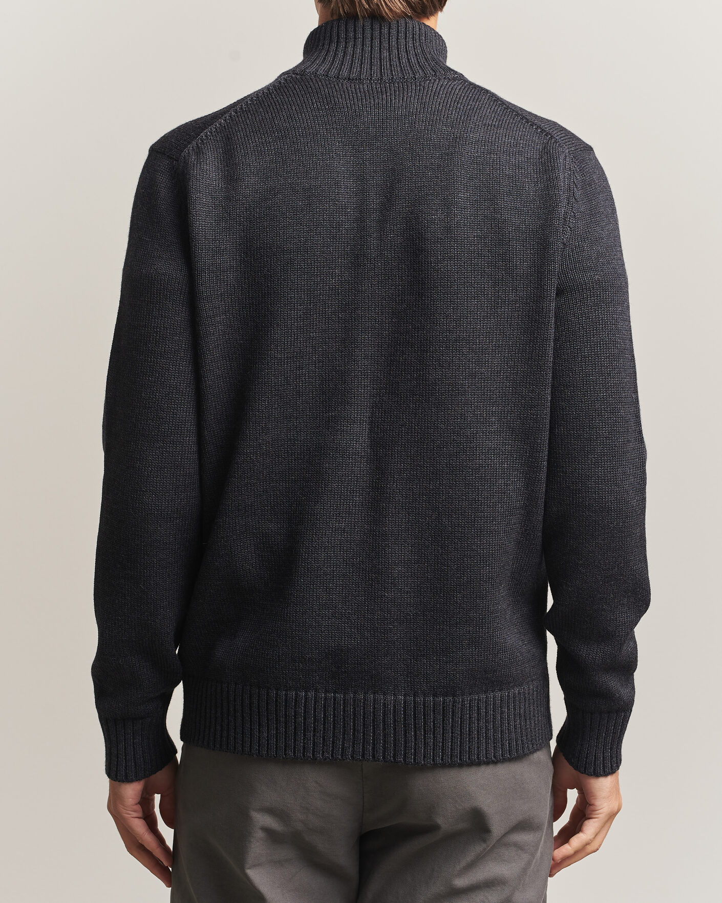Men | Sweaters & Knitwear | Zanone | Virgin Merino Wool Chioto Grey Melange