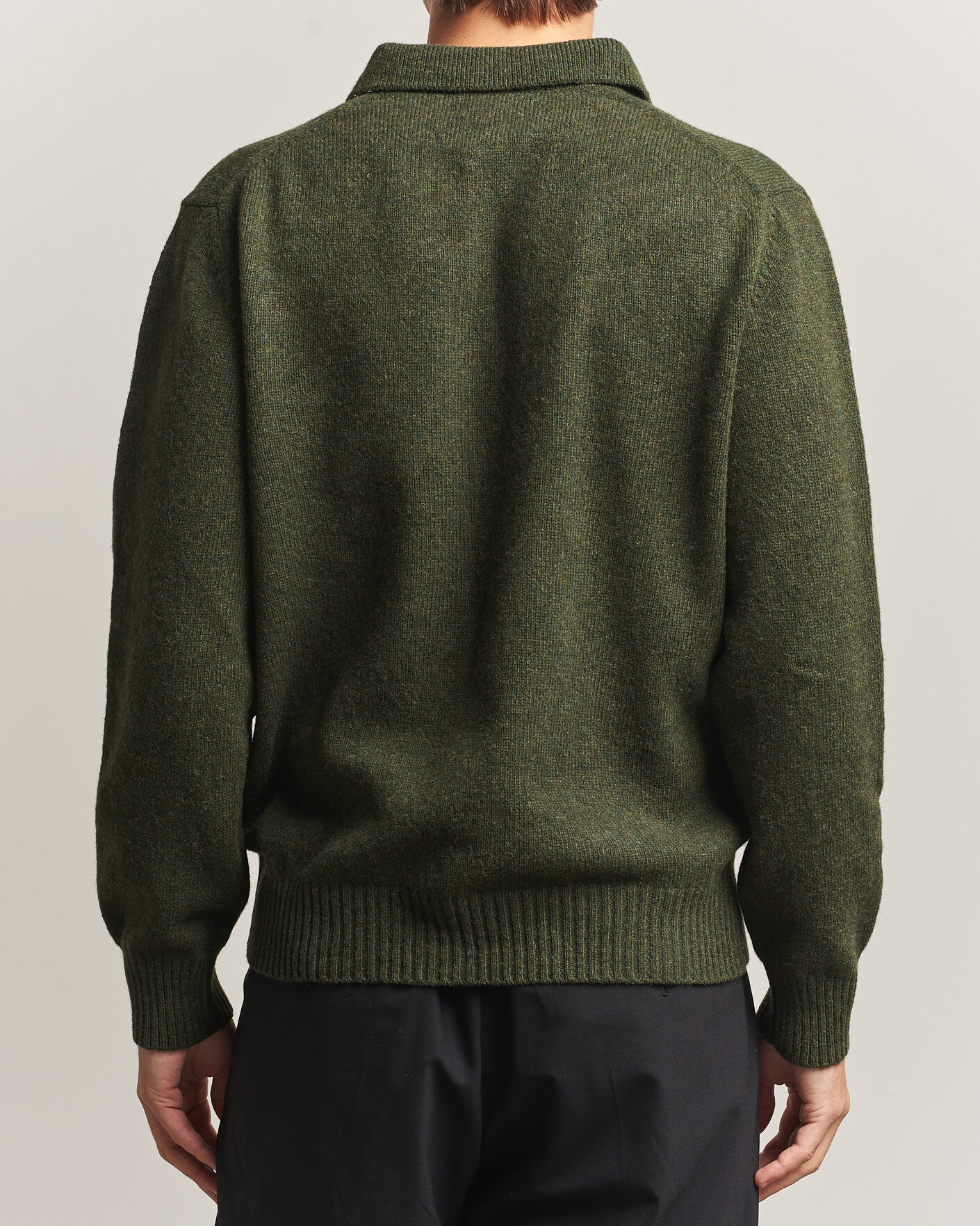 Men | Sweaters & Knitwear | Baracuta | Shetland Polo Beech