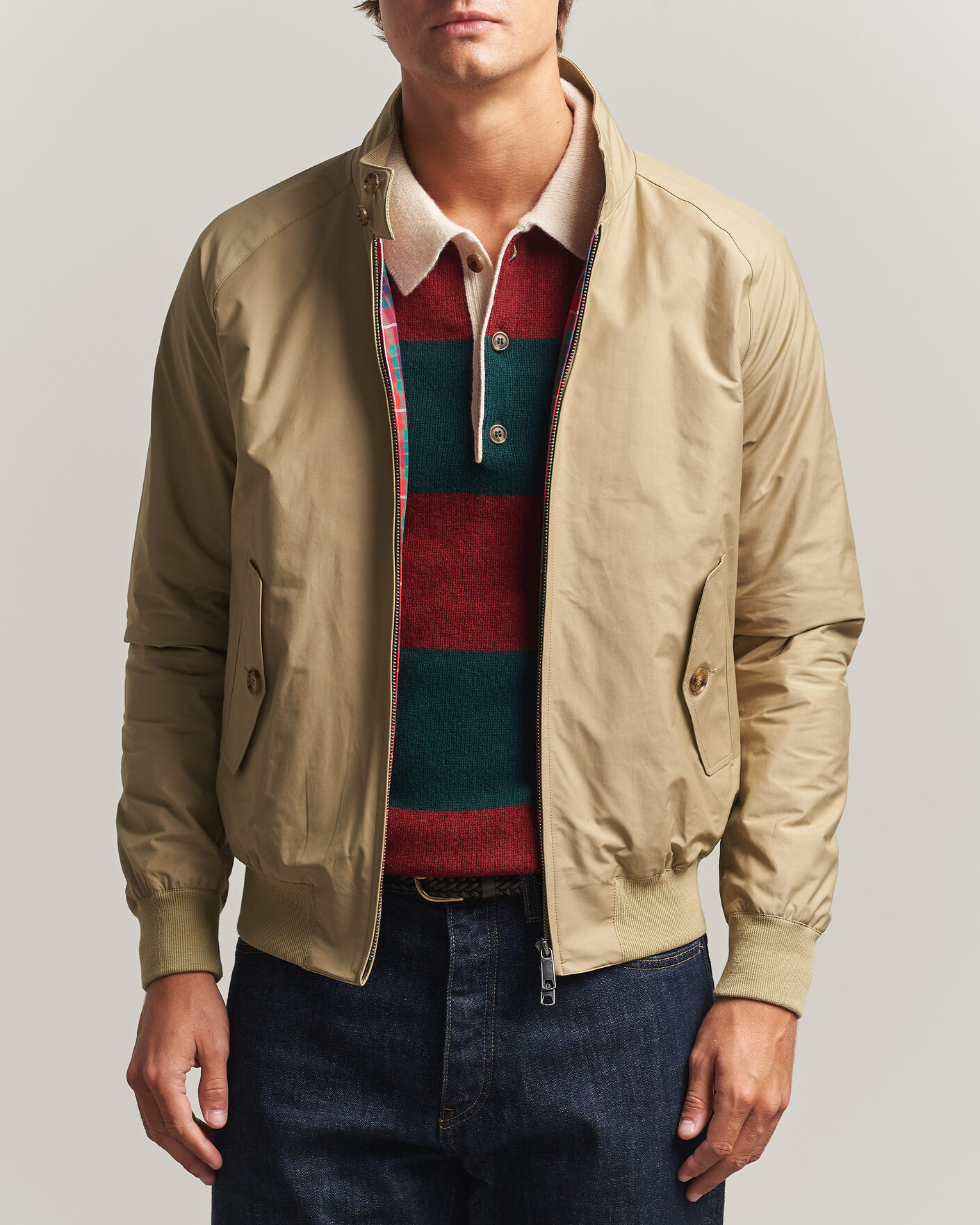 Men | Coats & Jackets | Baracuta | G9 Original Harrington Jacket Natural