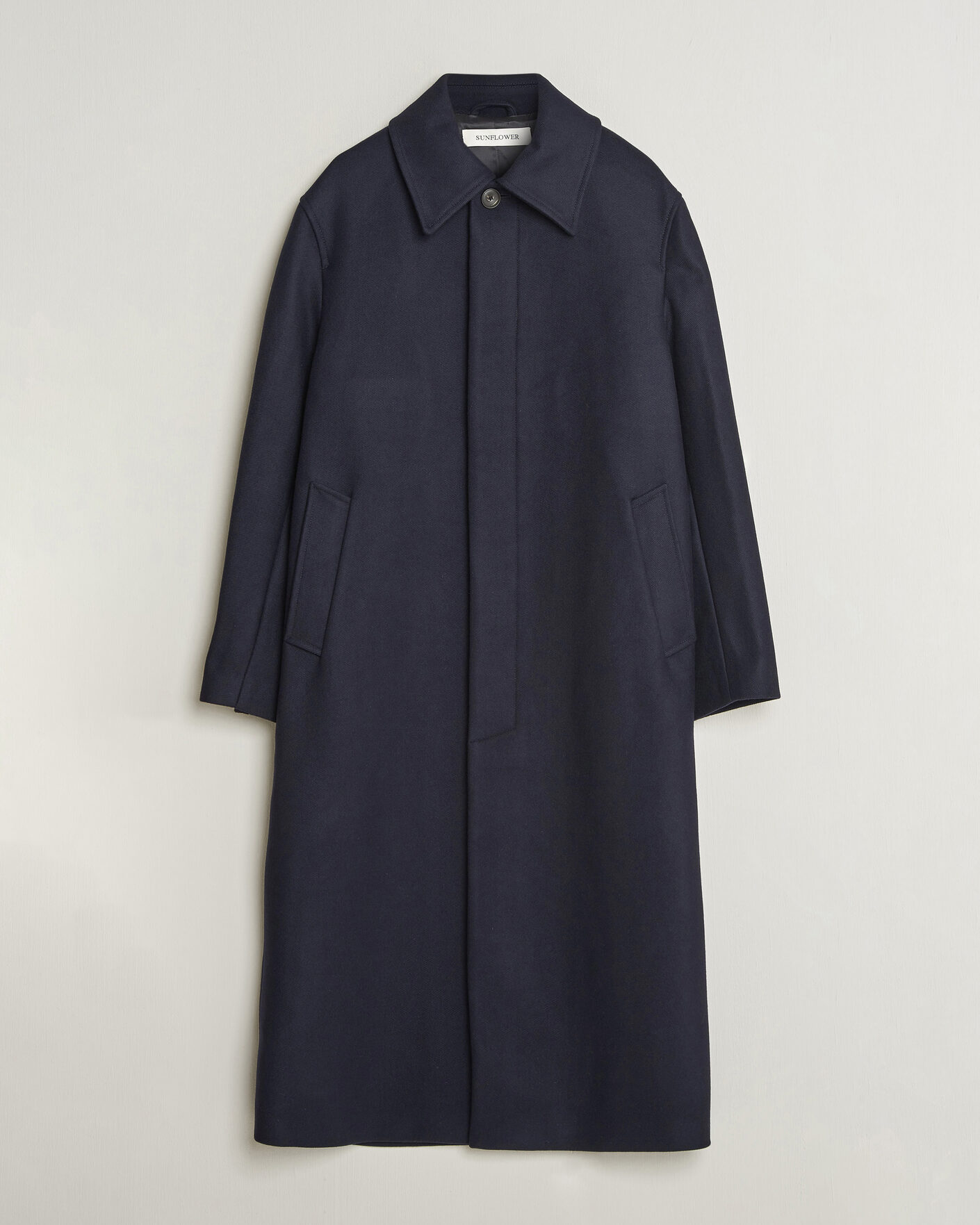 Men | Coats & Jackets | Sunflower | Wool Blend Winter Coat Navy
